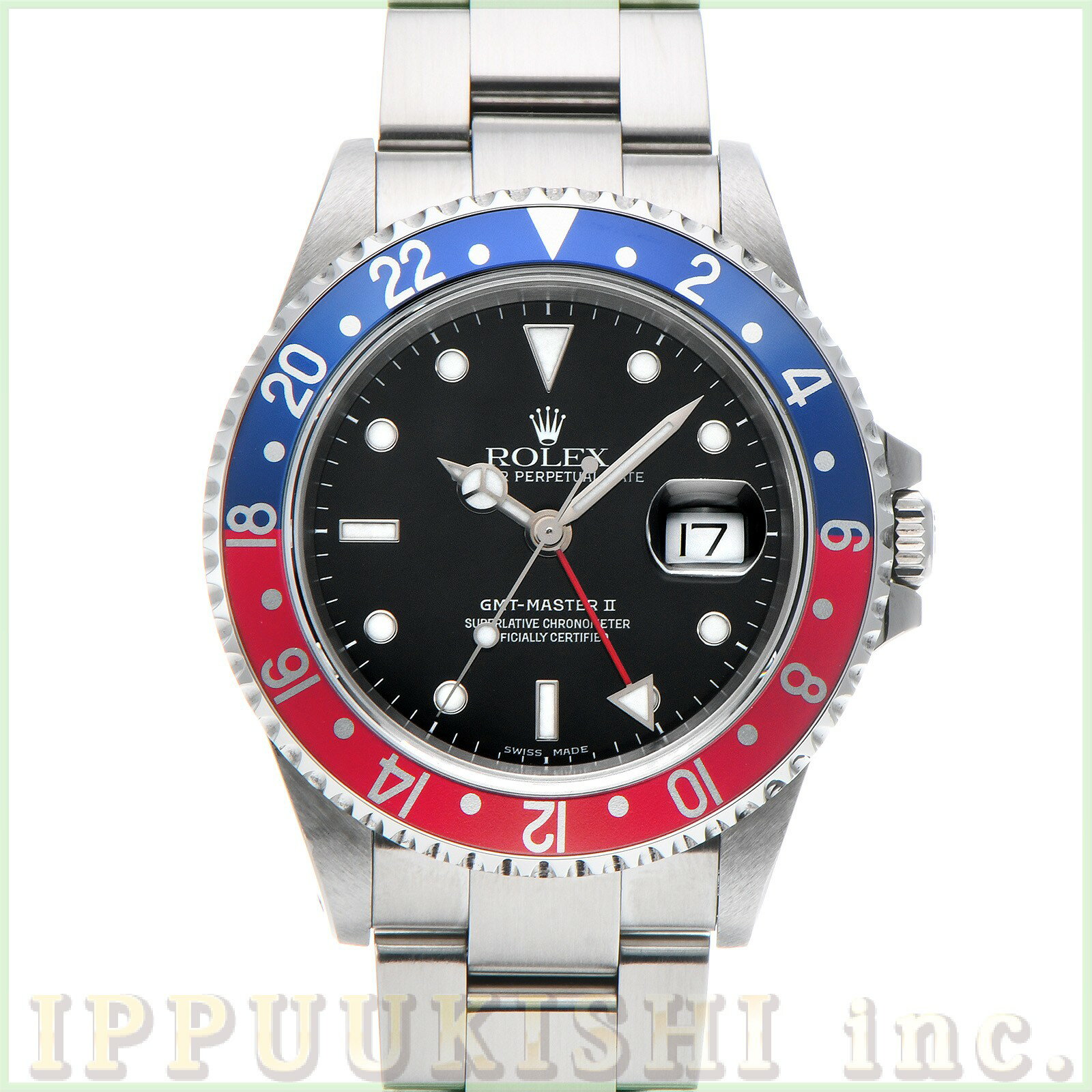 【中古】 ロレックス ROLEX GMTマスターII 16710 K番(2001年頃製造) ブラック メンズ 腕時計