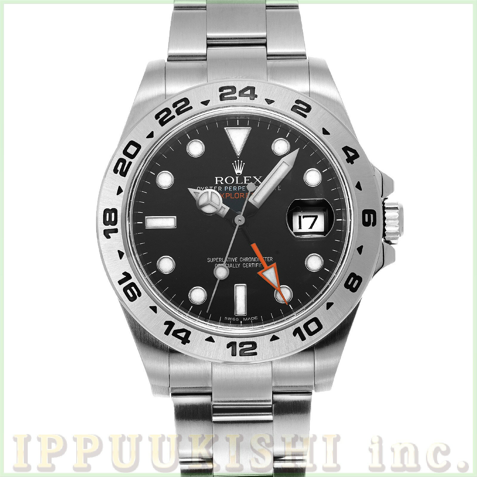【中古】 ロレックス ROLEX エクスプローラーII 216570 ランダムシリアル ブラック メンズ 腕時計のサムネイル