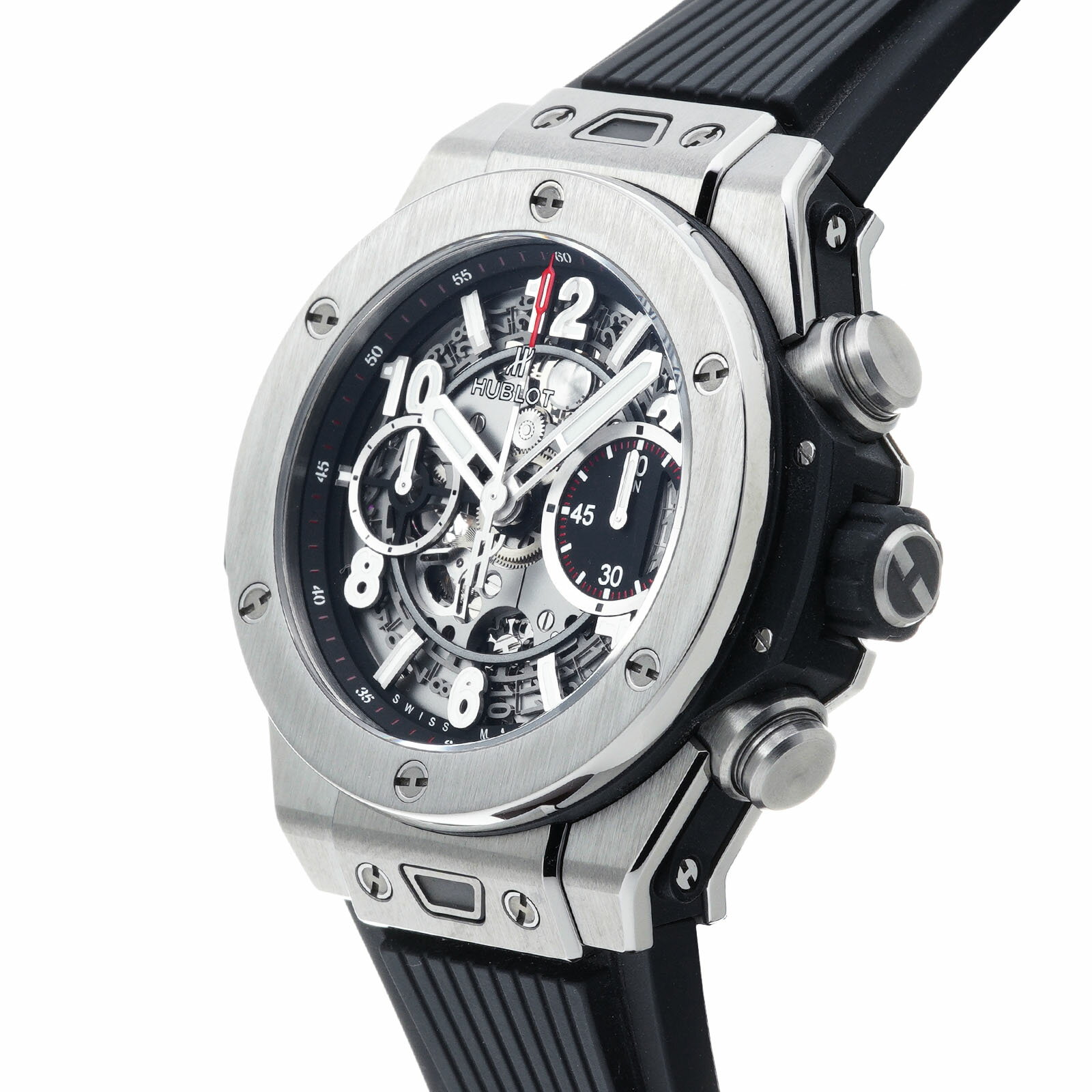 【中古】 ウブロ HUBLOT ビッグバン ウニコ チタニウム 441.NX.1170.RX マットブラックスケルトン メンズ 腕時計