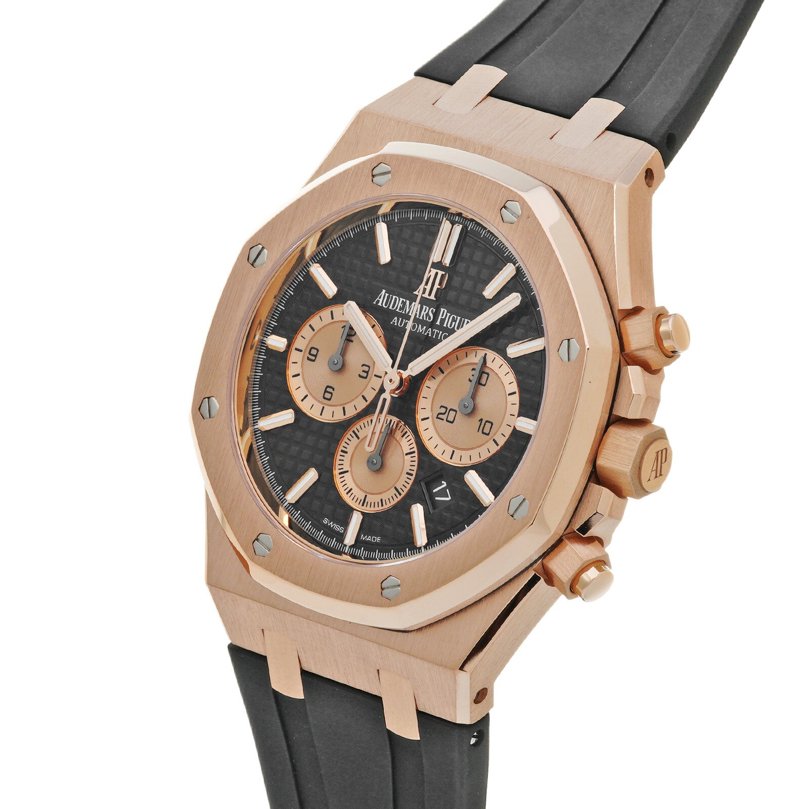 【WATCHNIAN誕生記念 全品P2倍 〜8/23】【中古】 オーデマ・ピゲ AUDEMARS PIGUET ロイヤルオーク クロノグラフ 26331OR.OO.D821CR.01 ブラウン/ピンクゴールド メンズ 腕時計
