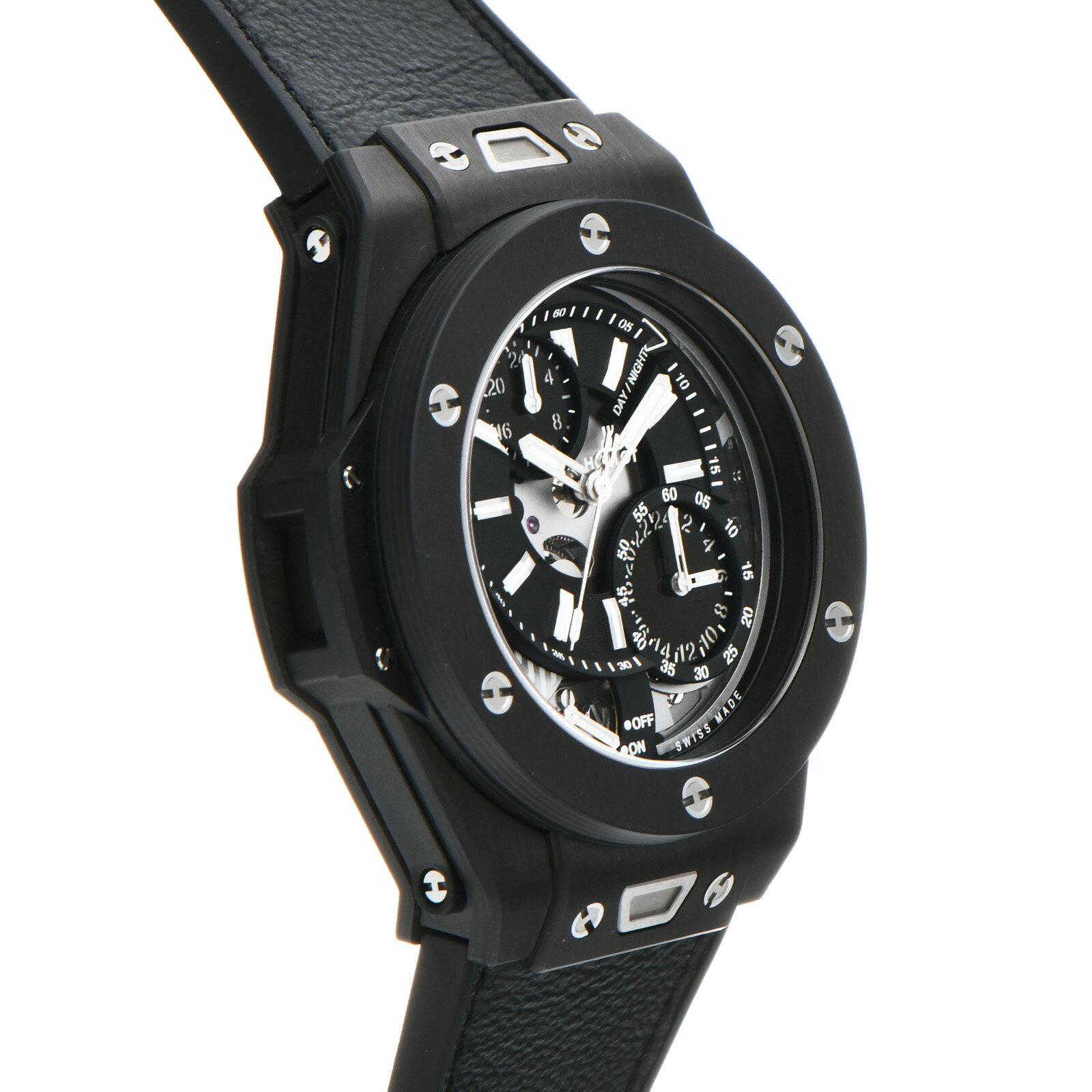 【WATCHNIAN誕生記念 全品P2倍 〜8/23】【中古】 ウブロ HUBLOT ビッグバン アラームリピーター GMT カーボン 403.QU.0120.VR.YOS サファイアクリスタル メンズ 腕時計