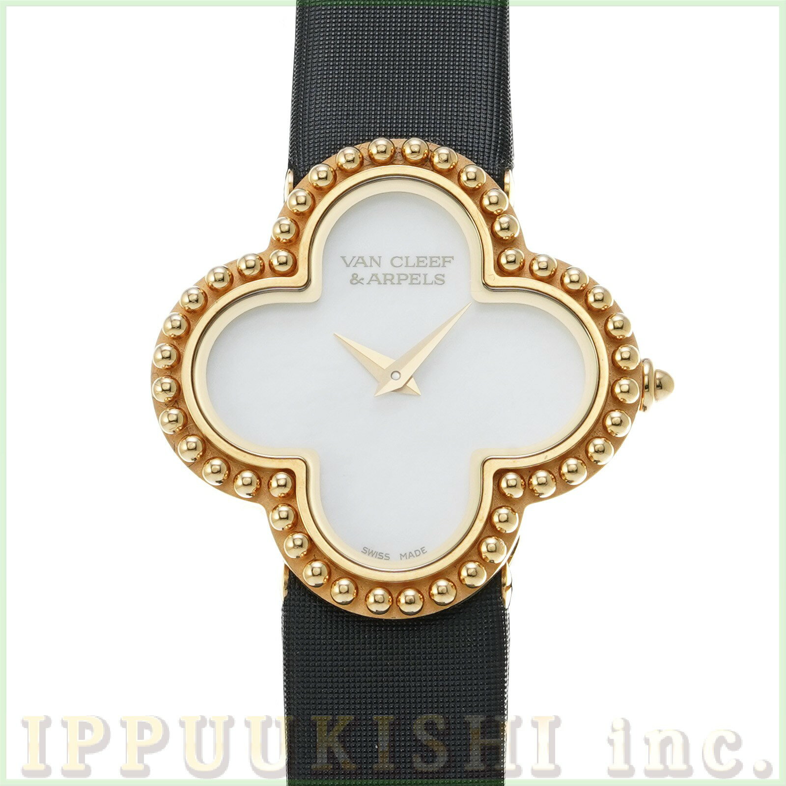 【中古】 ヴァンクリーフ＆アーペル Van Cleef & Arpels アルハンブラ ホワイトシェル レディース 腕時計のサムネイル