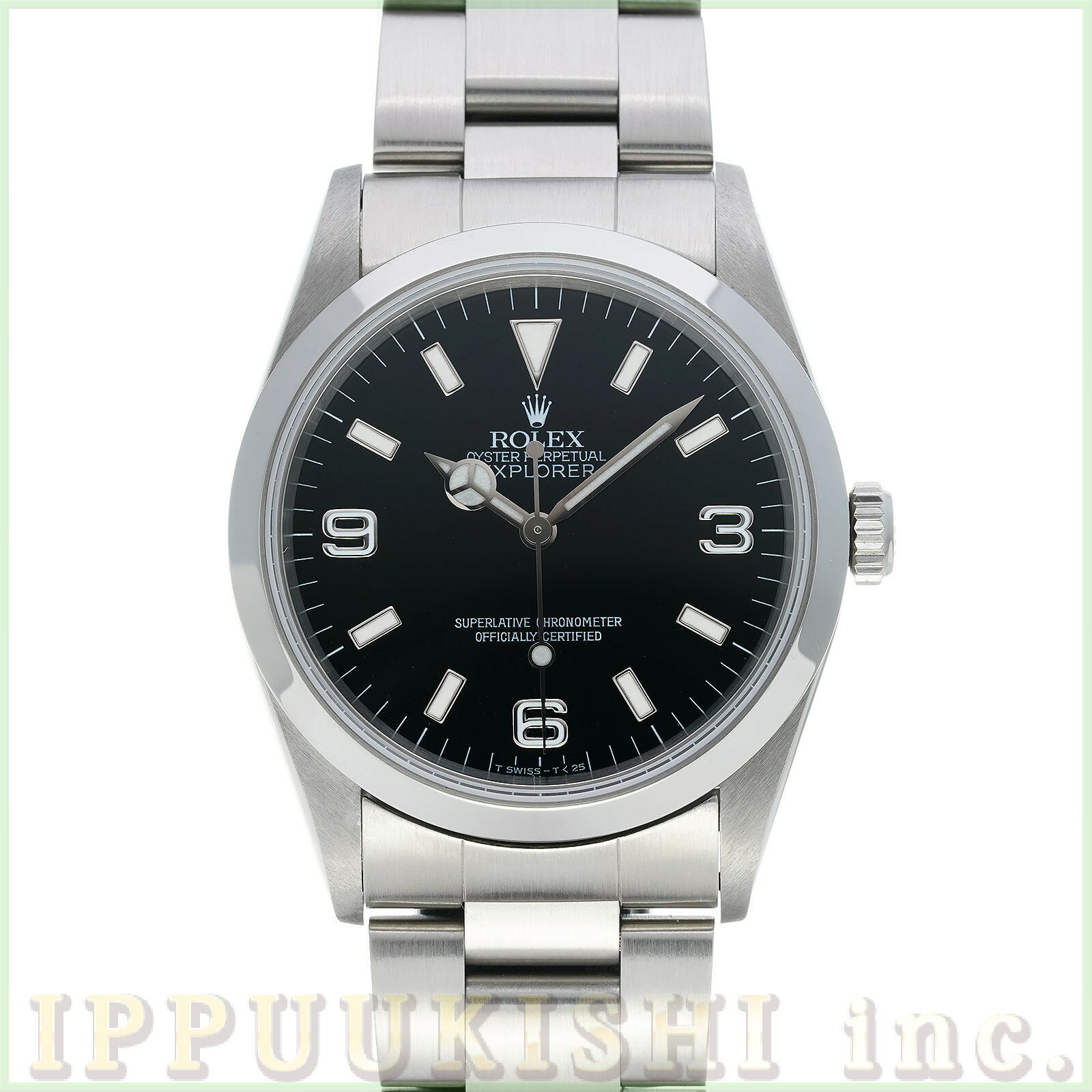 【中古】 ロレックス ROLEX エクスプローラー 14270 U番(1997年頃製造) ブラック メンズ 腕時計
