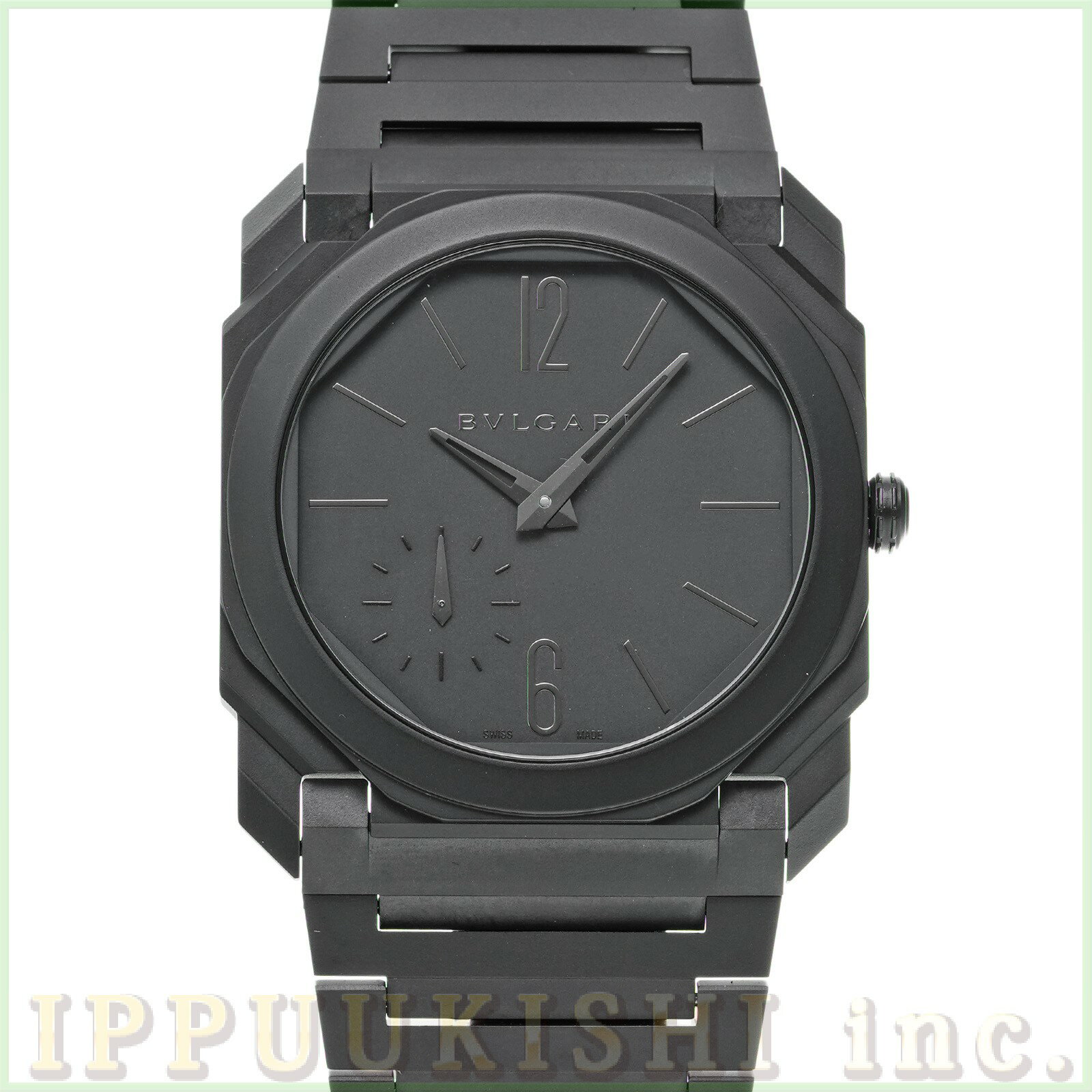 【中古】 ブルガリ BVLGARI オクト フィニッシモ BGO40CXT ブラック メンズ 腕時計のサムネイル