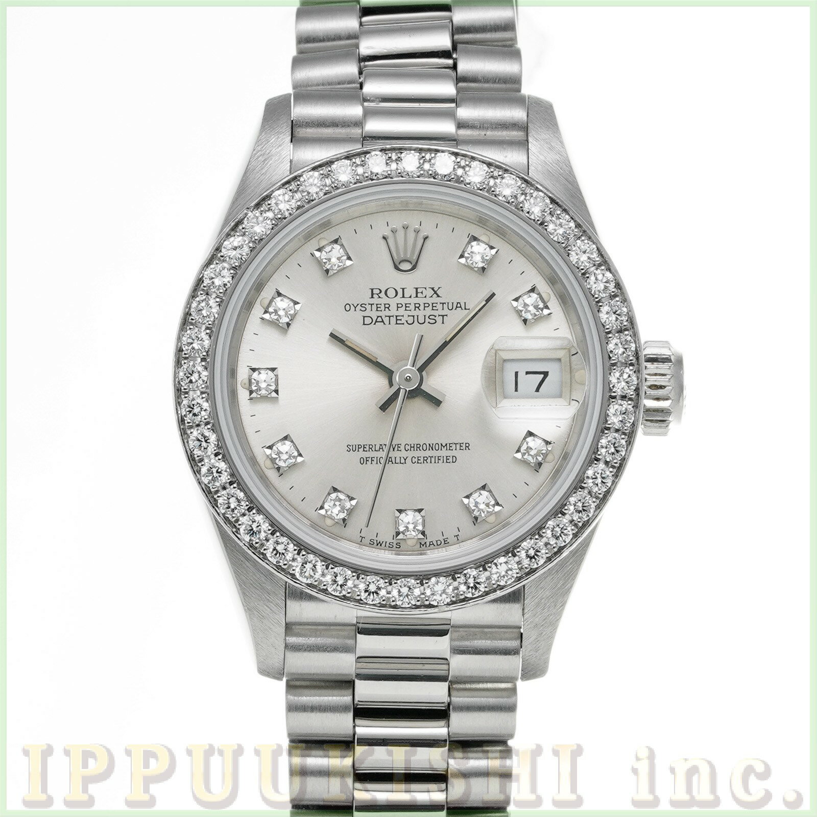 【中古】 ロレックス ROLEX デイトジャスト 69136G S番(1993年頃製造) シルバー/ダイヤモンド レディース 腕時計