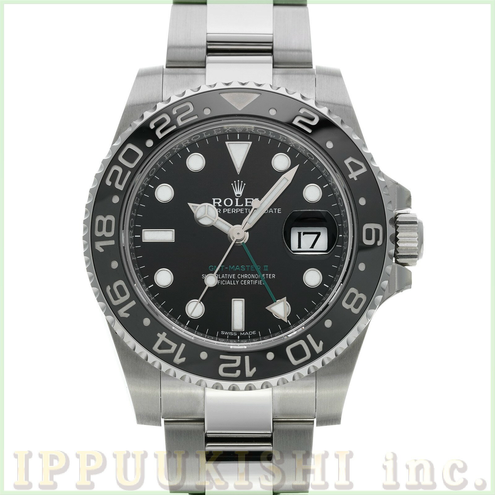 【中古】 ロレックス ROLEX GMTマスターII 116710LN ランダムシリアル ブラック メンズ 腕時計