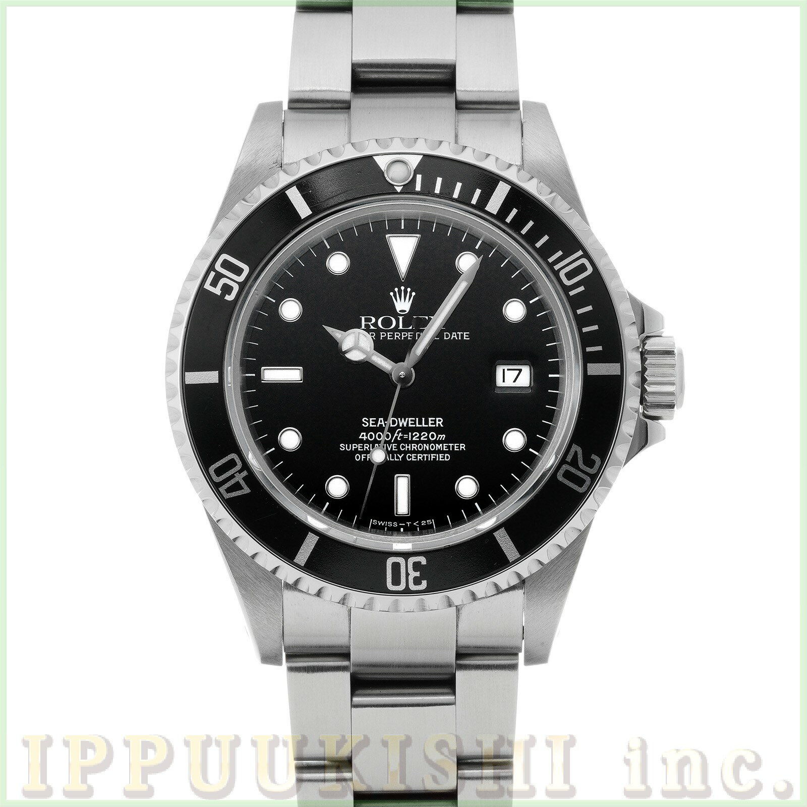 【中古】 ロレックス ROLEX シードゥエラー 16600 W番(1995年頃製造) ブラック メンズ 腕時計