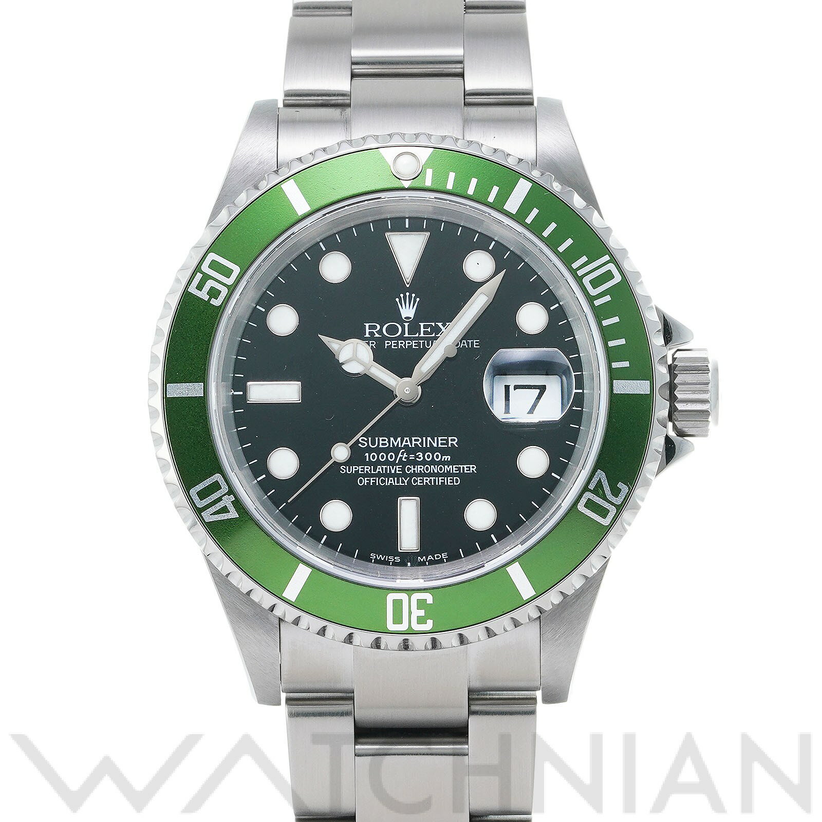 【中古】 ロレックス ROLEX サブマリーナ デイト 16610LV F番(2004年頃製造) ブラック メンズ 腕時計