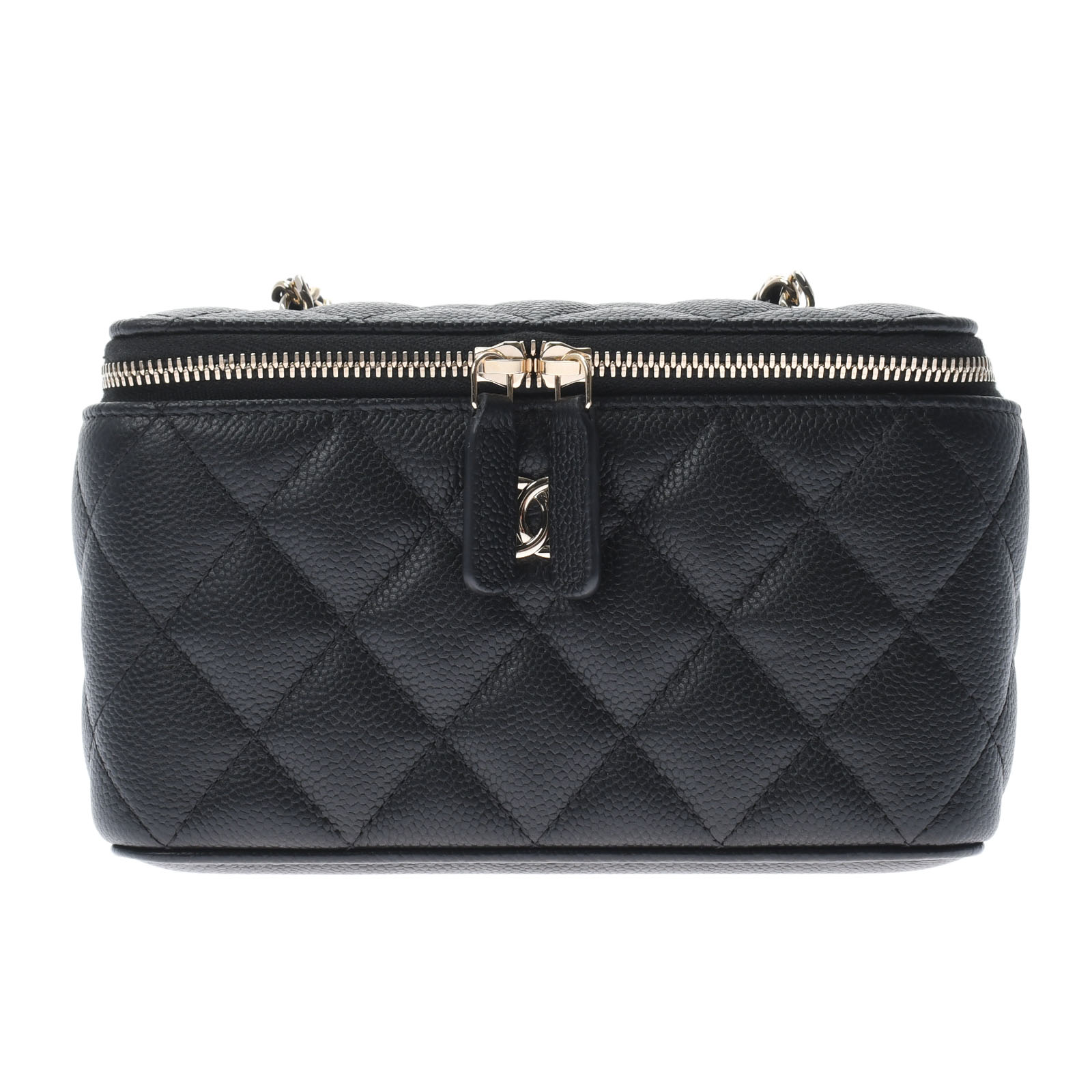 【未使用品】 シャネル CHANEL マトラッセ バニティ ミニショルダー ブラック キャビアスキン レディース ショルダーバッグのサムネイル