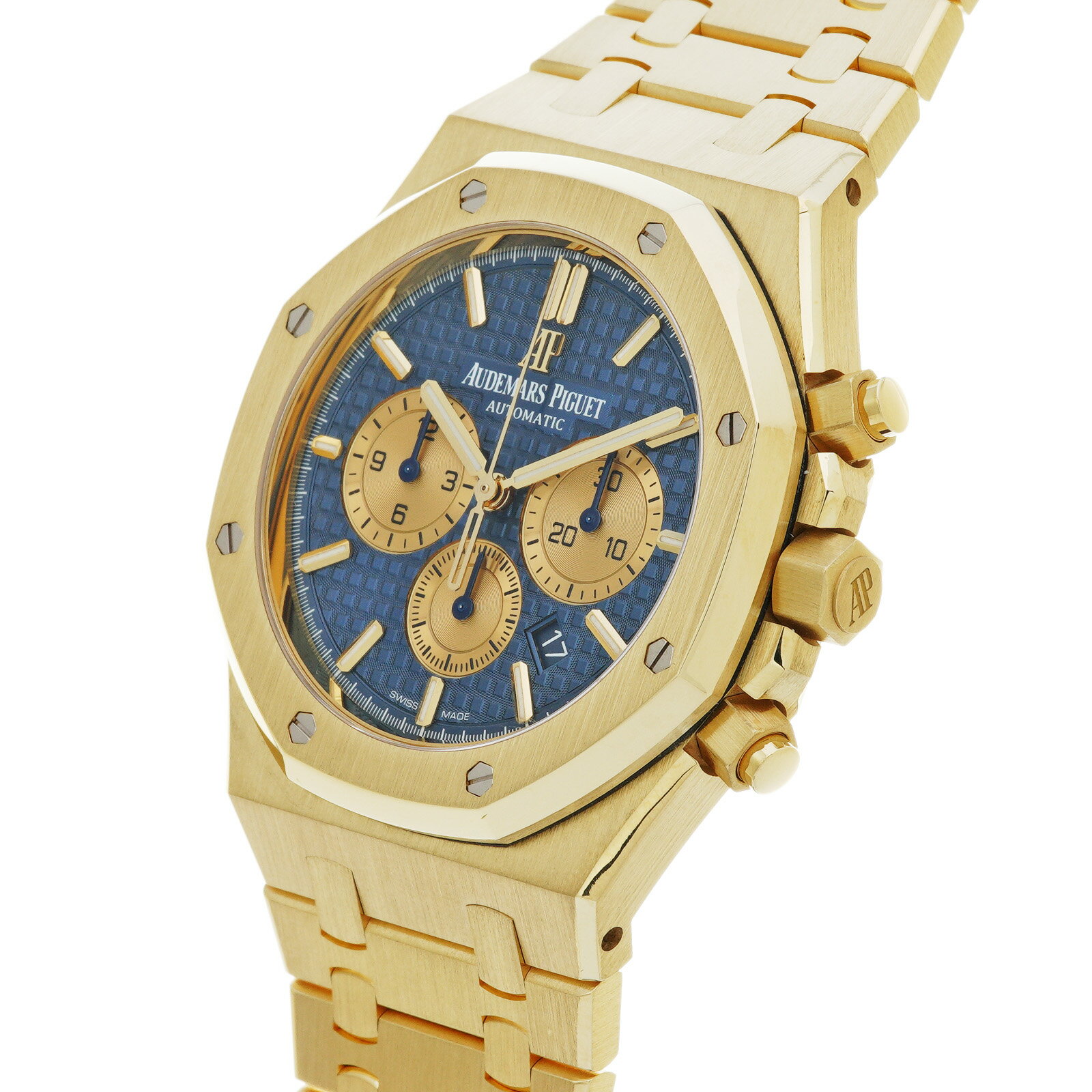 【WATCHNIAN誕生記念 全品P2倍 〜8/23】【中古】 オーデマ・ピゲ AUDEMARS PIGUET ロイヤルオーク オフショア クロノグラフ 26331BA.OO.1220BA.01 ブルー/イエローゴールド メンズ 腕時計