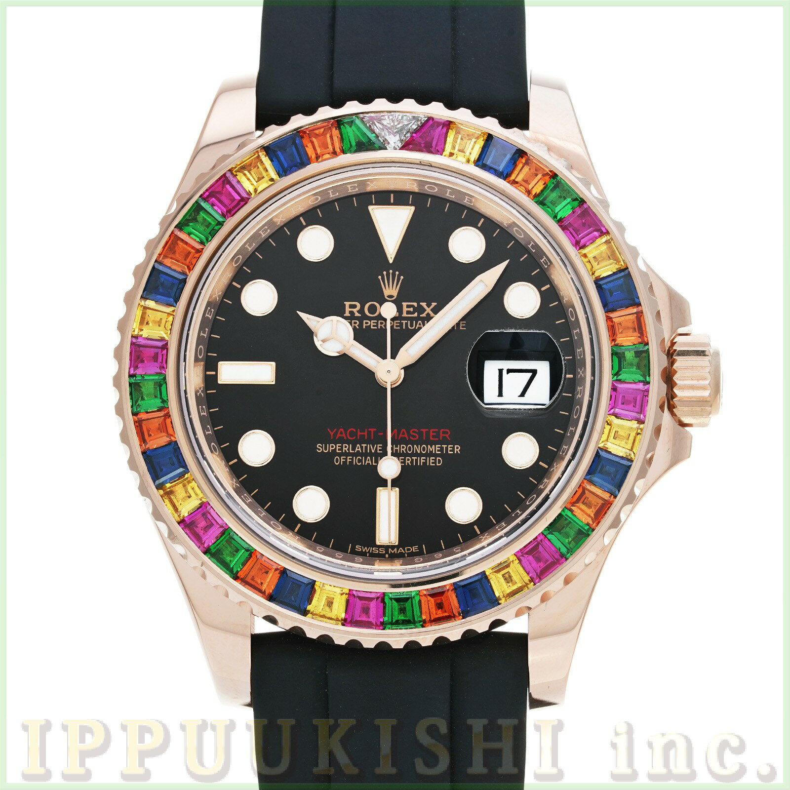 【中古】 ロレックス ROLEX ヨットマスター 40 キャンディ 116695SATS ランダムシリアル ブラック メンズ 腕時計