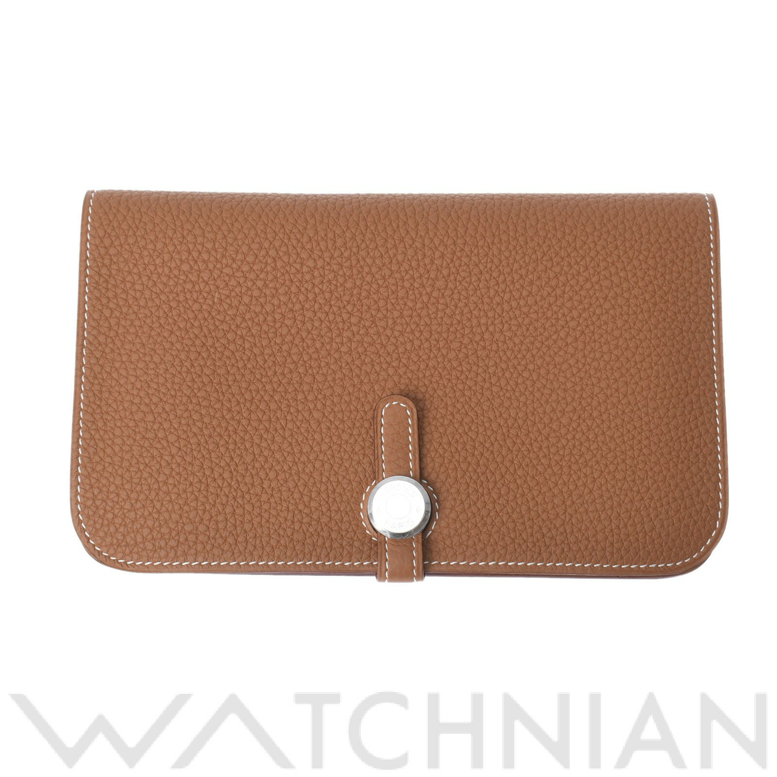 【新品】 エルメス HERMES ドゴン デュオ ゴールド/パラジウム金具 トゴ ユニセックス 長財布のサムネイル