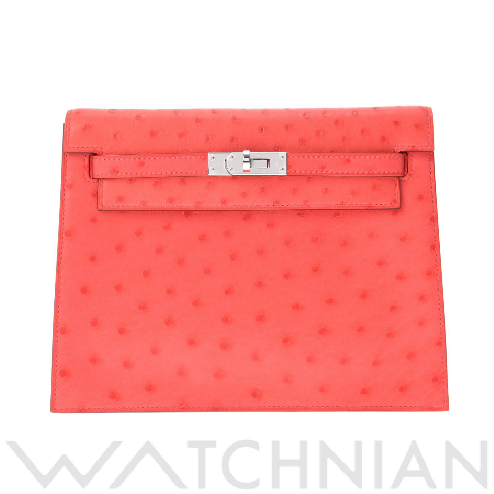 【新品】 エルメス HERMES ケリー ダンス 2WAY ローズメキシコ/パラジウム金具 オーストリッチ レディース クラッチバッグのサムネイル