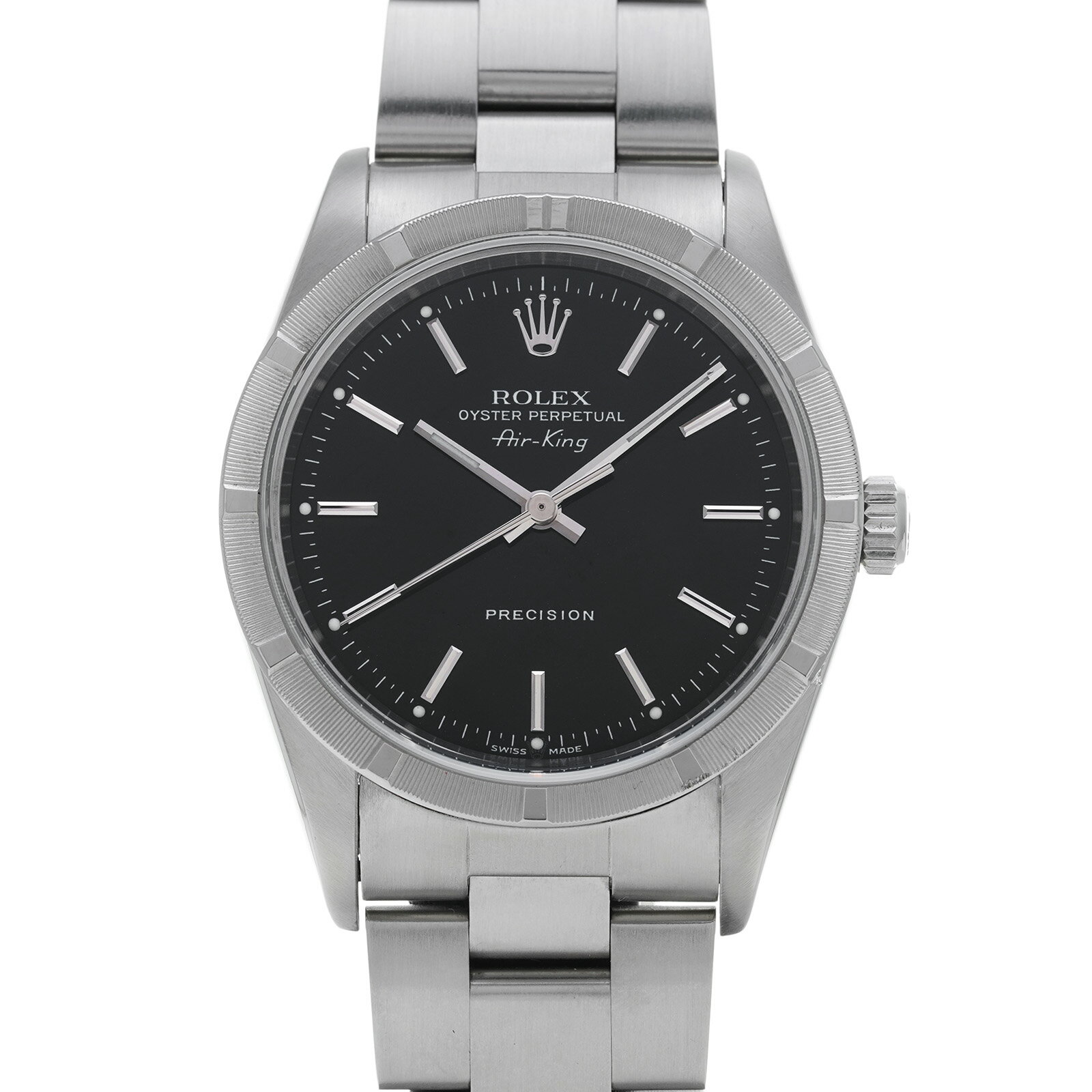 【中古】 ロレックス ROLEX エアキング 14010M Z番(2006年頃製造) ブラック メンズ 腕時計