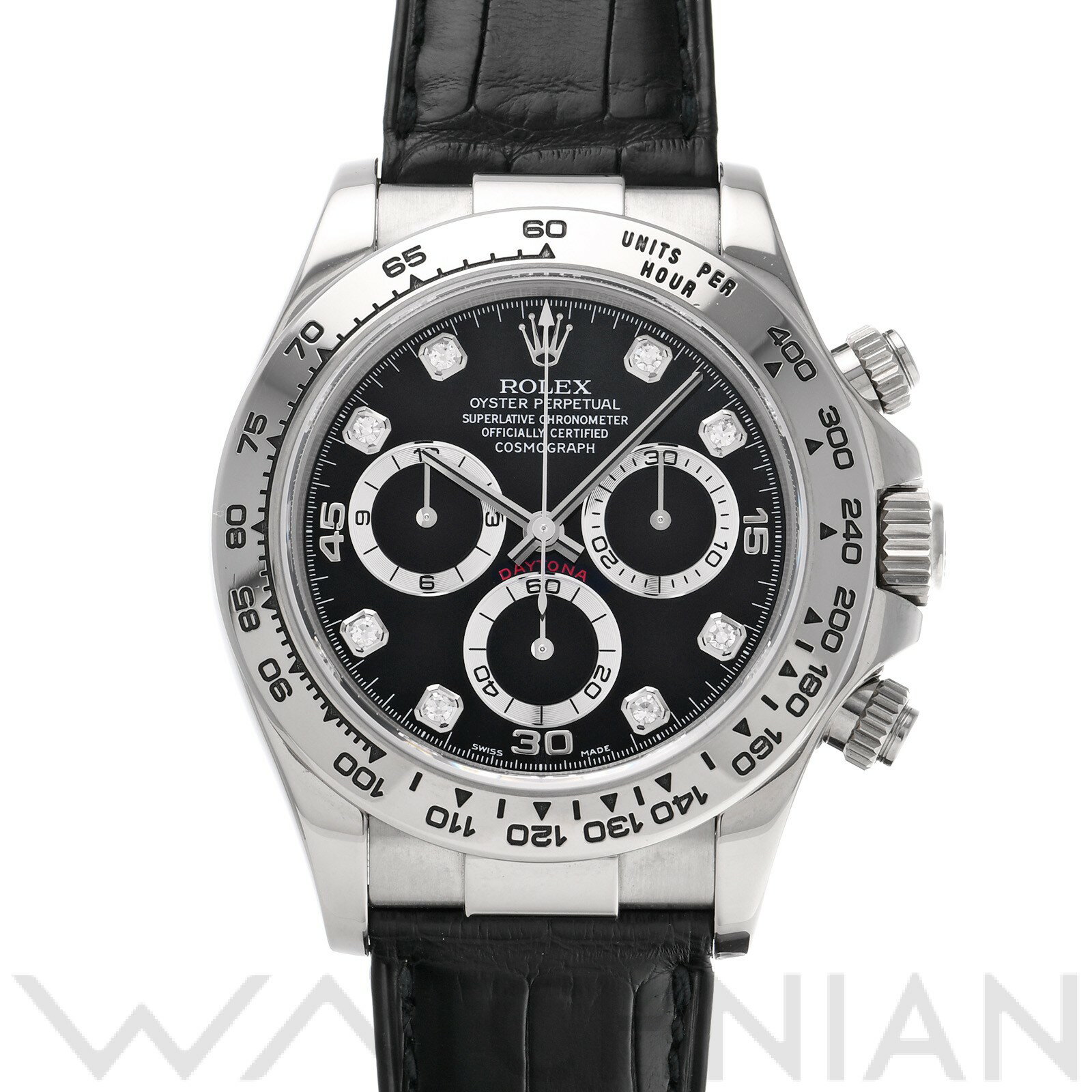 【中古】 ロレックス ROLEX コスモグラフ デイトナ 116519G F番(2003年頃製造) ブラック/ダイヤモンド メンズ 腕時計