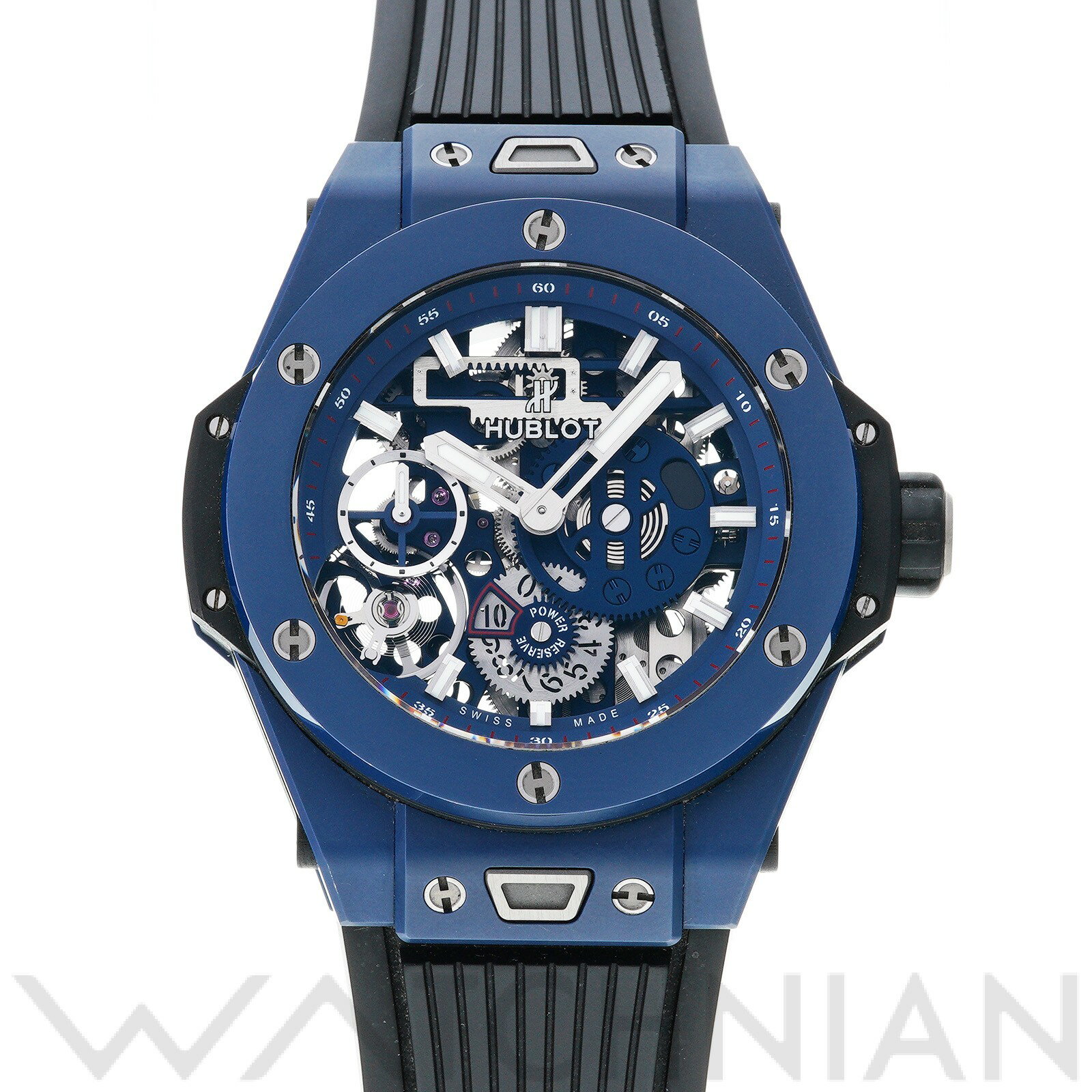 【中古】 ウブロ HUBLOT ビッグバン メカ-10 ブルーセラミック 414.EX.5123.RX マットブルースケルトン メンズ 腕時計