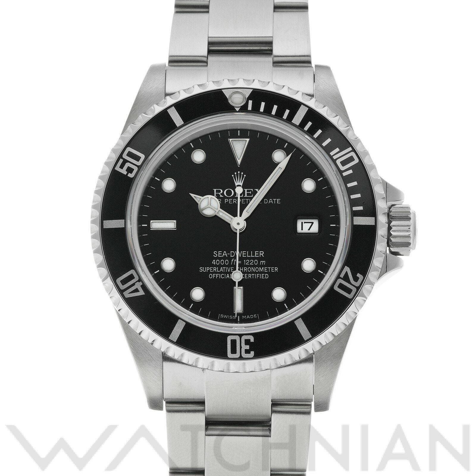 【中古】 ロレックス ROLEX シードゥエラー 16600 Z番(2007年頃製造) ブラック メンズ 腕時計