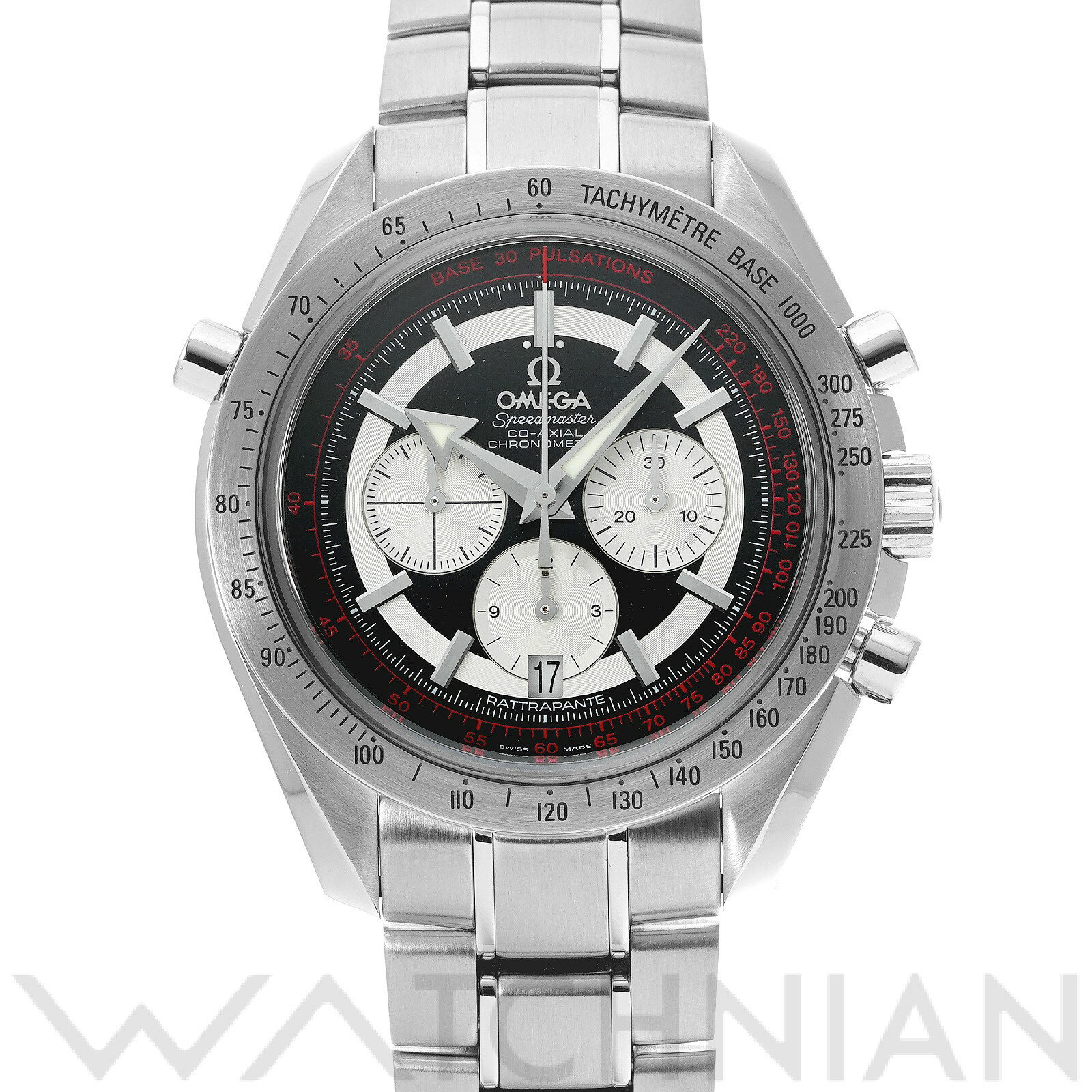 【中古】 オメガ OMEGA スピードマスター ブロードアロー ラトラパンテ 3582.51 ブラック/シルバー メンズ 腕時計