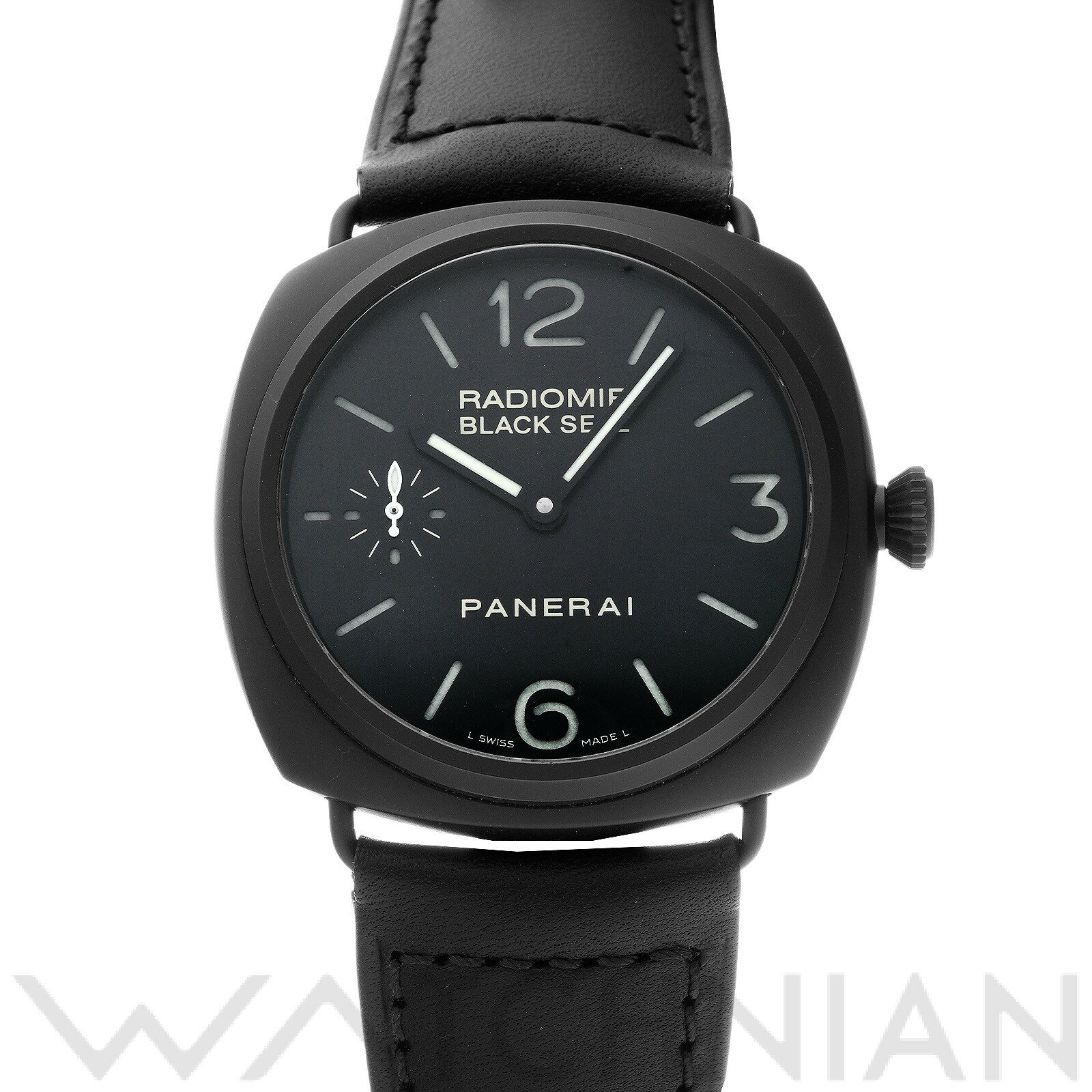 【中古】 オフィチーネパネライ OFFICINE PANERAI ラジオミール ブラックシール PA ...