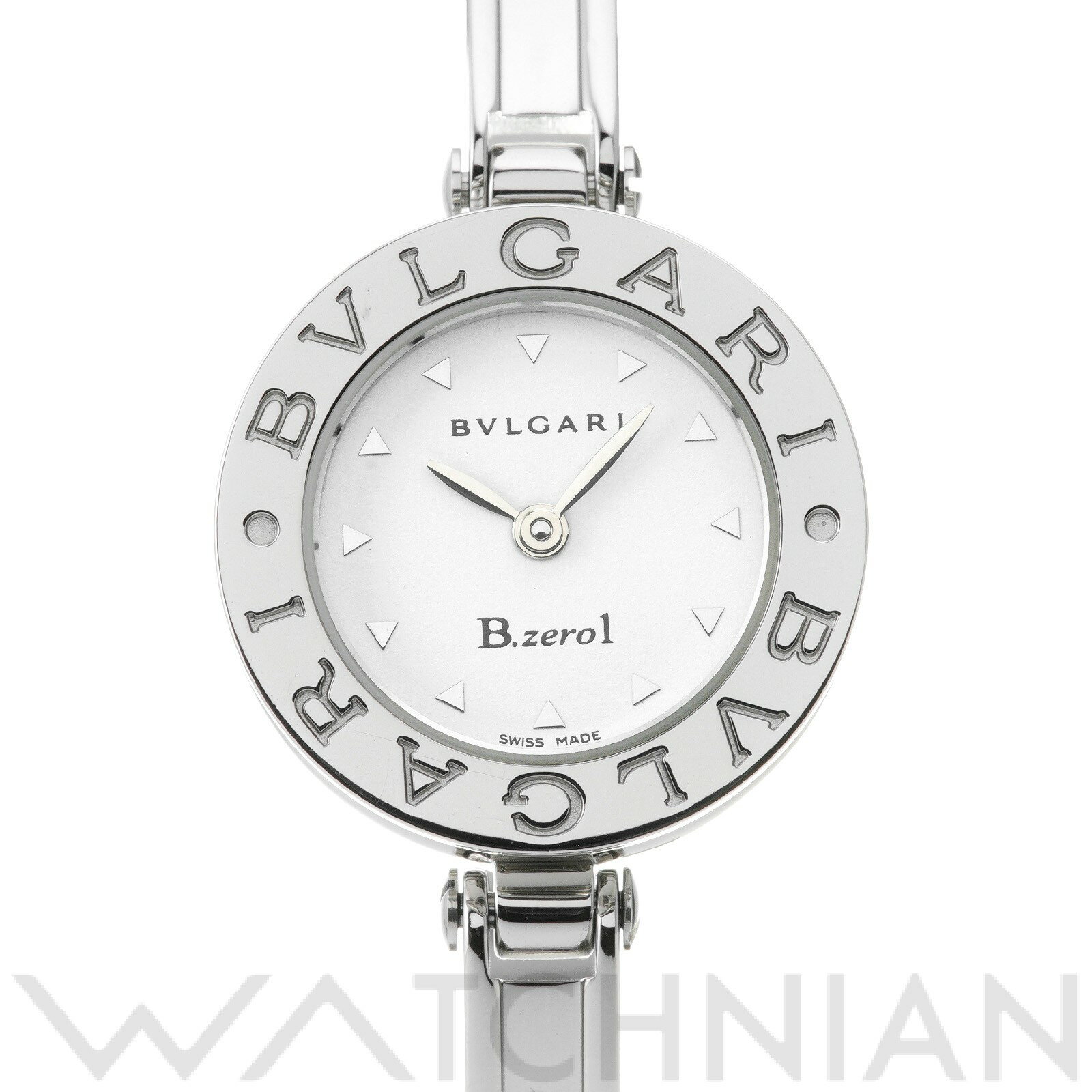 【WATCHNIAN誕生記念 全品P2倍 〜8/23】【中古】 ブルガリ BVLGARI ビーゼロワン BZ22WSS.M ホワイト レディース 腕時計