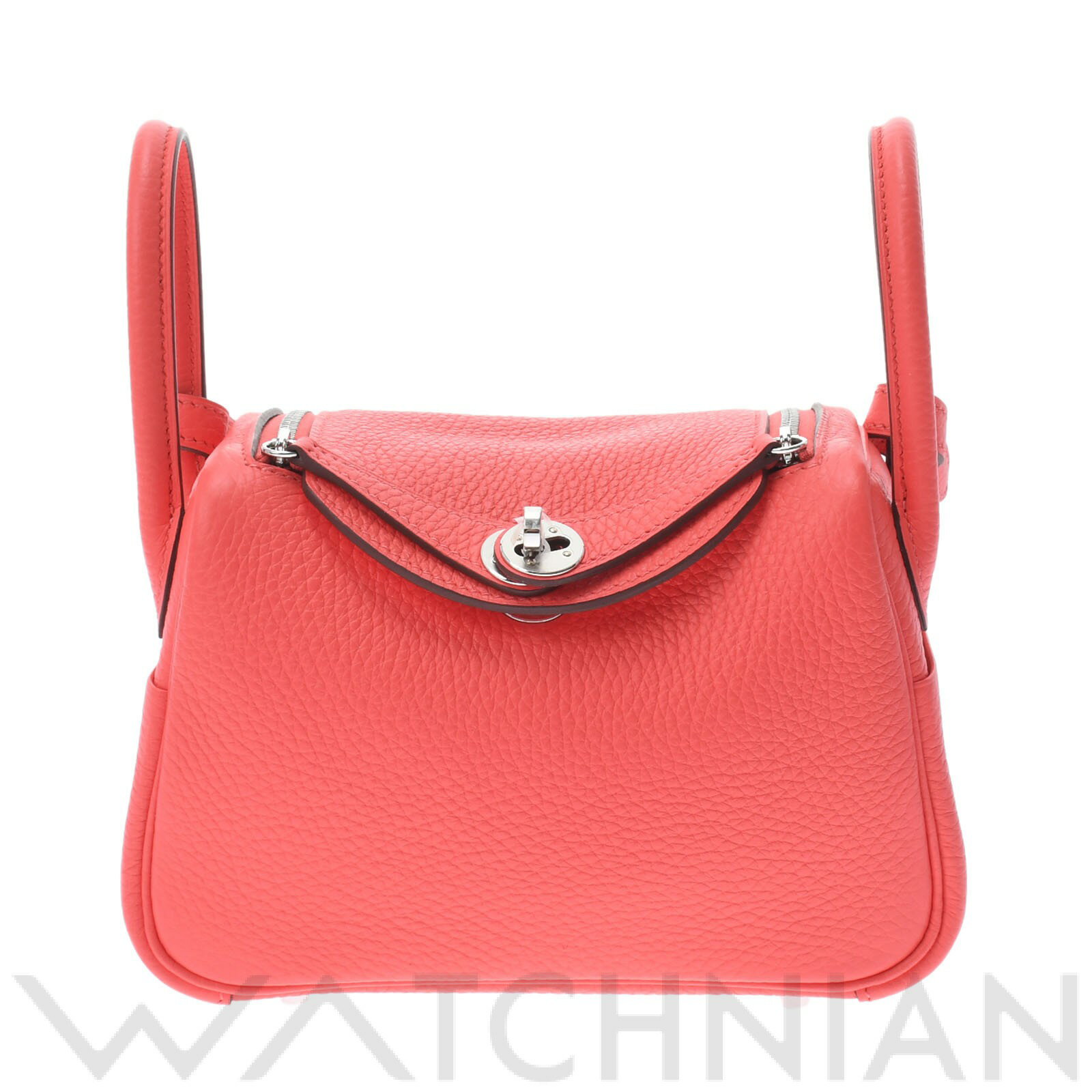 【未使用品】 エルメス HERMES リンディ ミニ 2WAY ローズメキシコ/パラジウム金具 トリヨンクレマンス レディース ショルダーバッグのサムネイル
