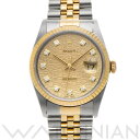 【中古】 ロレックス ROLEX デイトジャスト 36 16233G W番(1995年頃製造) シャンパンコンピュータ/ダイヤモンド メンズ 腕時計