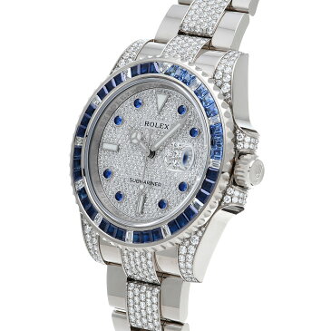 【最大30,000円OFFクーポン配布中 11/1 0:00〜11/2 09:59】【中古】 ロレックス ROLEX サブマリーナ デイト 116659SABR ランダムシリアル パヴェダイヤモンド/サファイア メンズ 腕時計