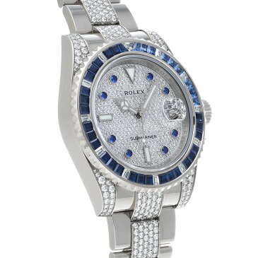 【最大30,000円OFFクーポン配布中 11/1 0:00〜11/2 09:59】【中古】 ロレックス ROLEX サブマリーナ デイト 116659SABR ランダムシリアル パヴェダイヤモンド/サファイア メンズ 腕時計