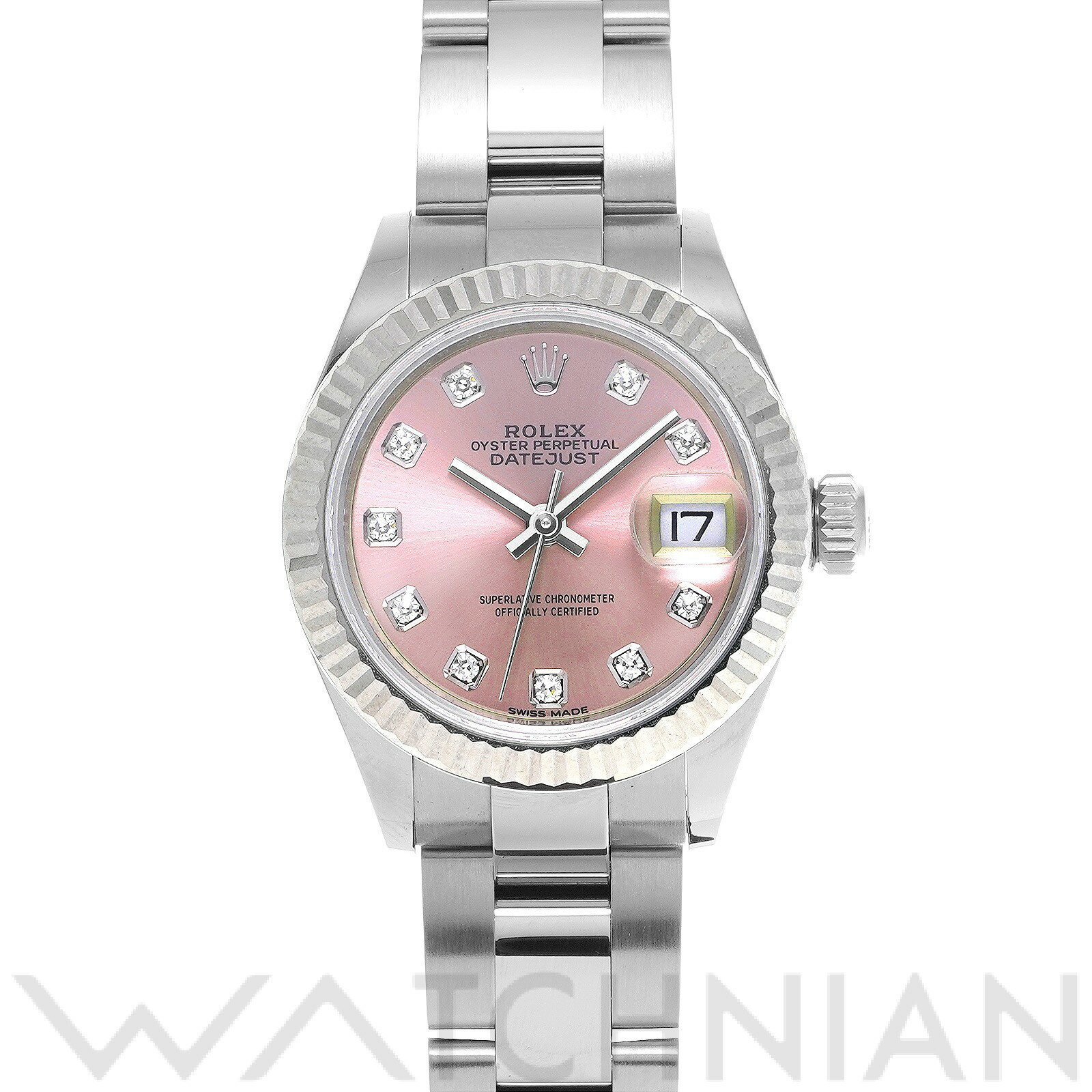 【中古】 ロレックス ROLEX レディ デイトジャスト 28 279174G ランダムシリアル ピンク/ダイヤモンド レディース 腕時計のサムネイル