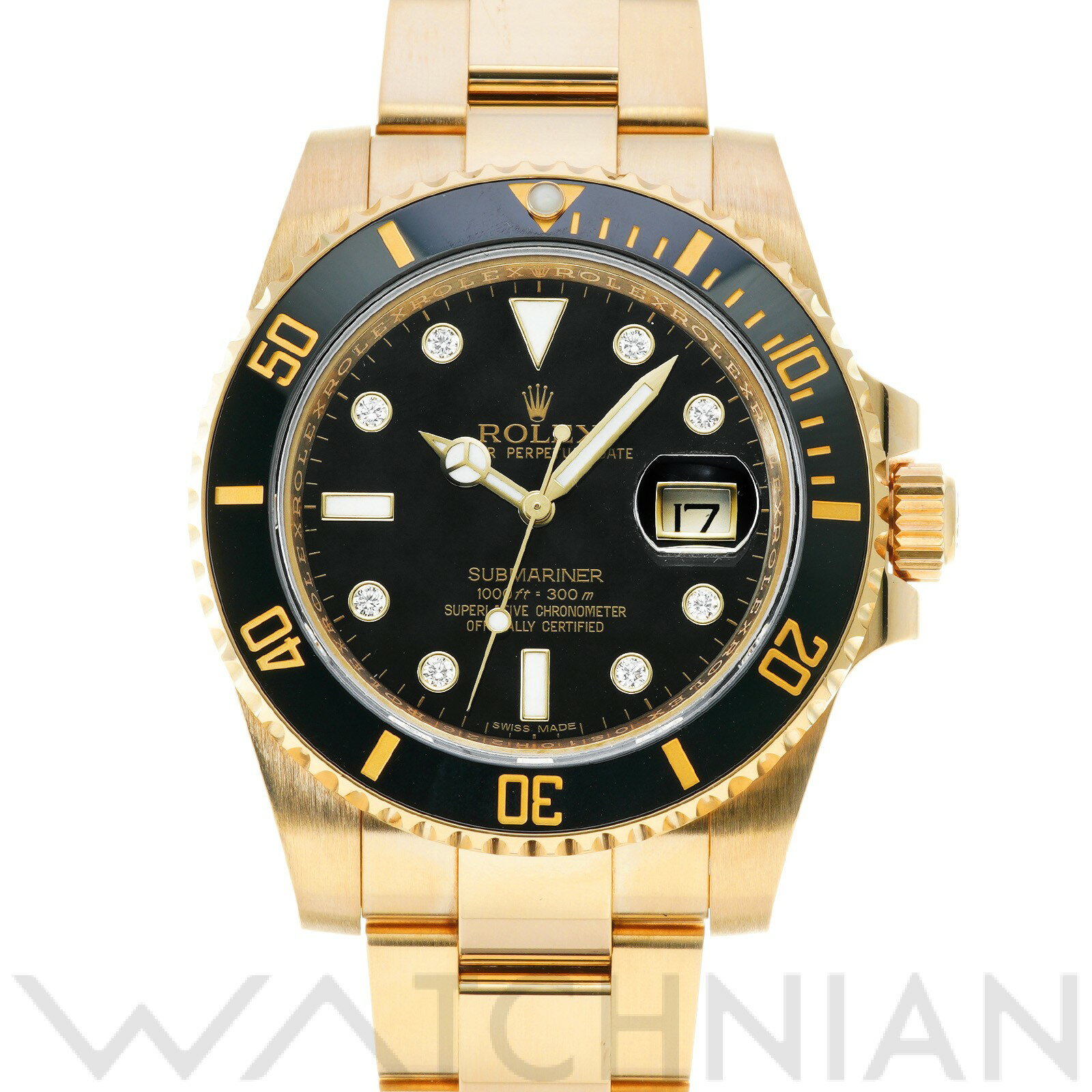 【中古】 ロレックス ROLEX サブマリーナ デイト 116618GLN ランダムシリアル ブラッ ...