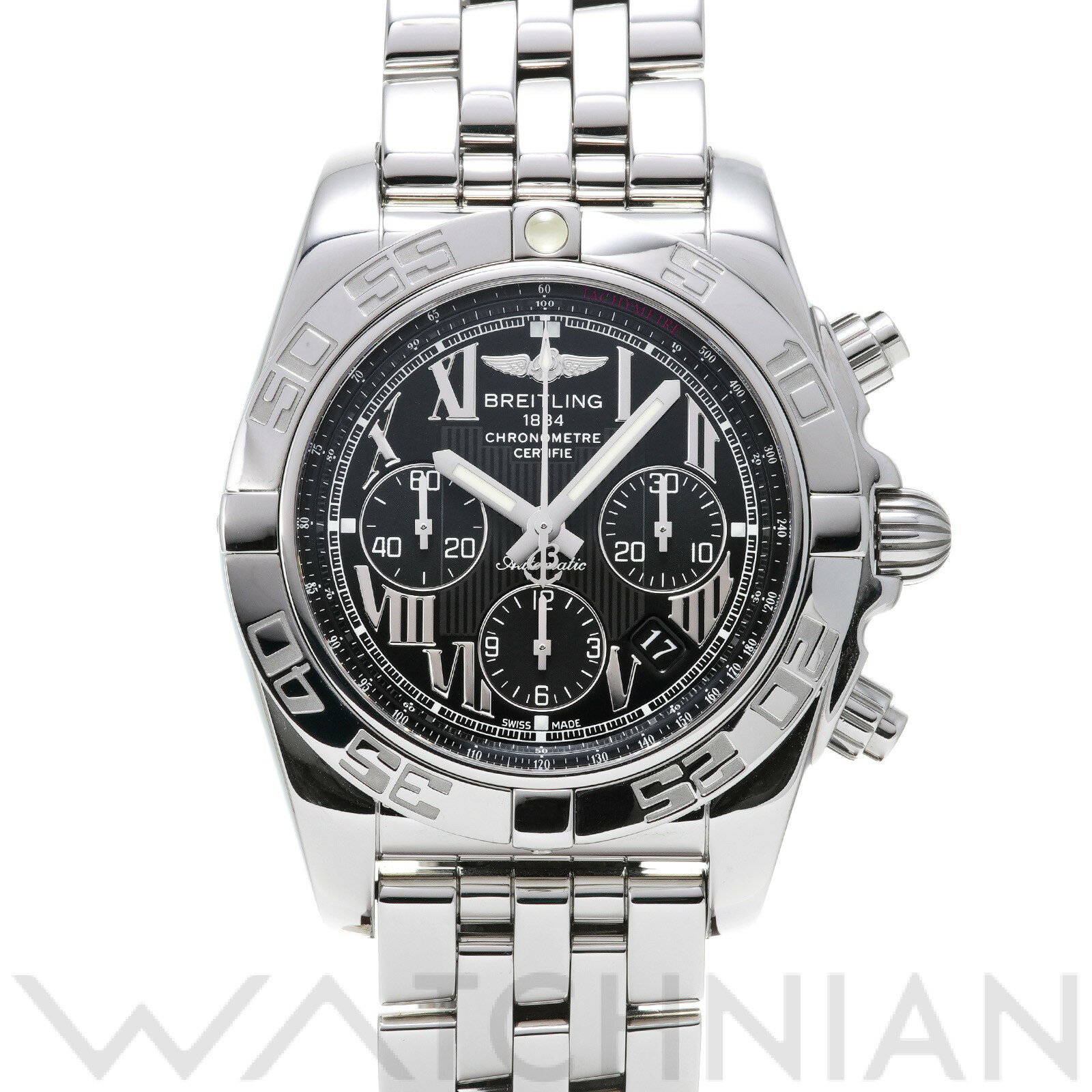 【中古】 ブライトリング BREITLING クロノマット 44 A011B56PA ブラック メン ...