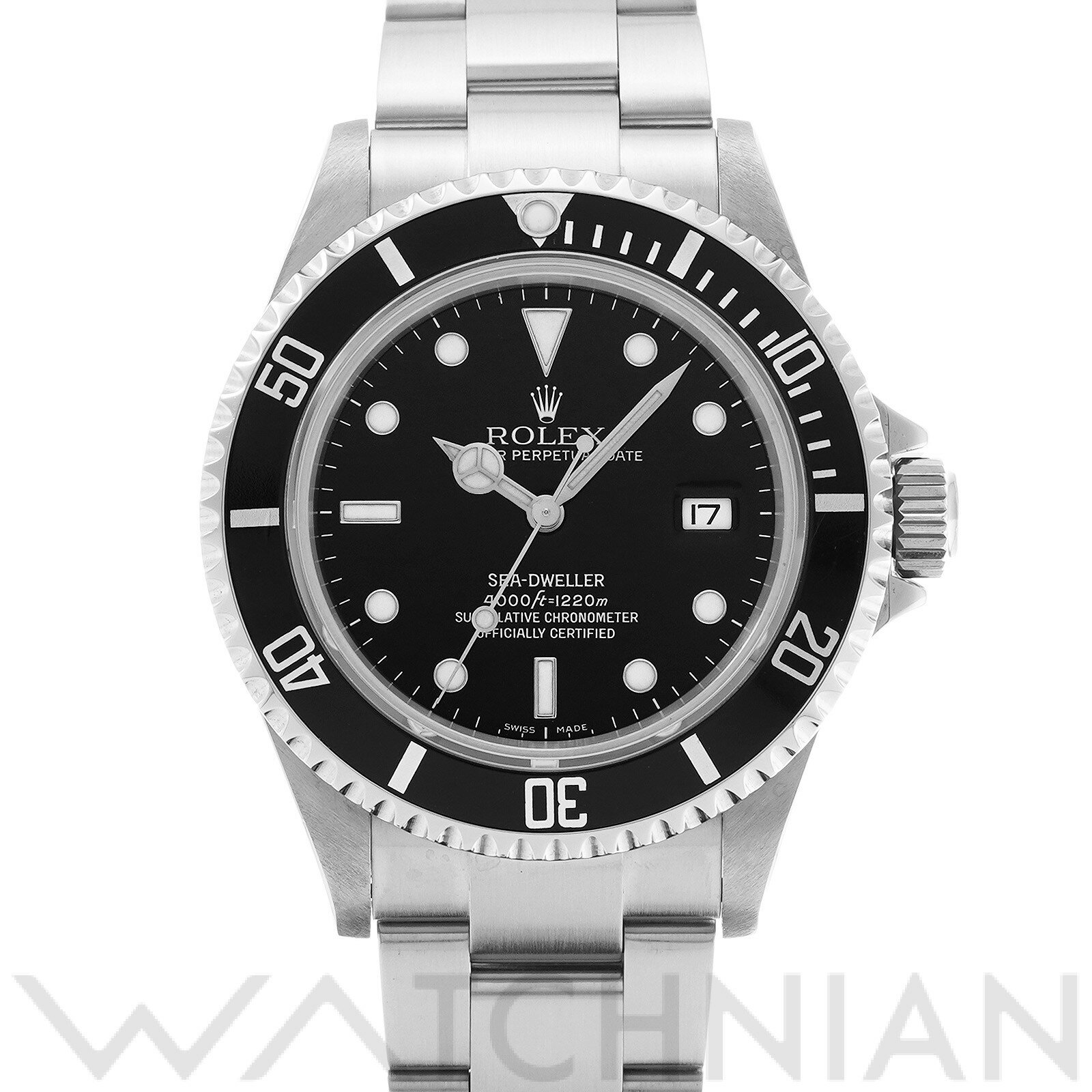 【中古】 ロレックス ROLEX シードゥエラー 16600 Z番(2007年頃製造) ブラック メンズ 腕時計