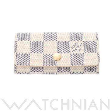 【WATCHNIAN誕生記念 全品P2倍 〜8/23】【未使用品】 ルイ ヴィトン LOUIS VUITTON ダミエアズール ミュルティクレ4 4連 白 N60386 ダミエアズールキャンバス ユニセックス キーケース