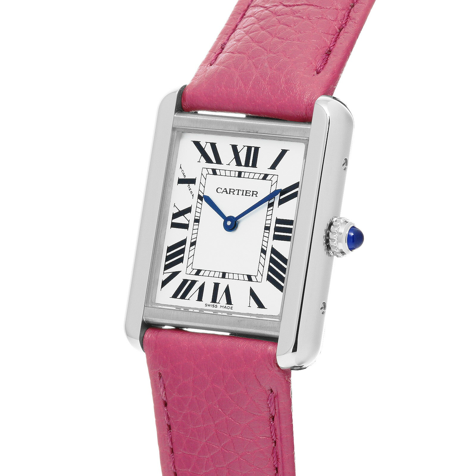 【WATCHNIAN誕生記念 全品P2倍 〜8/23】【中古】 カルティエ CARTIER タンク ソロ SM WSTA0030 シルバー レディース 腕時計