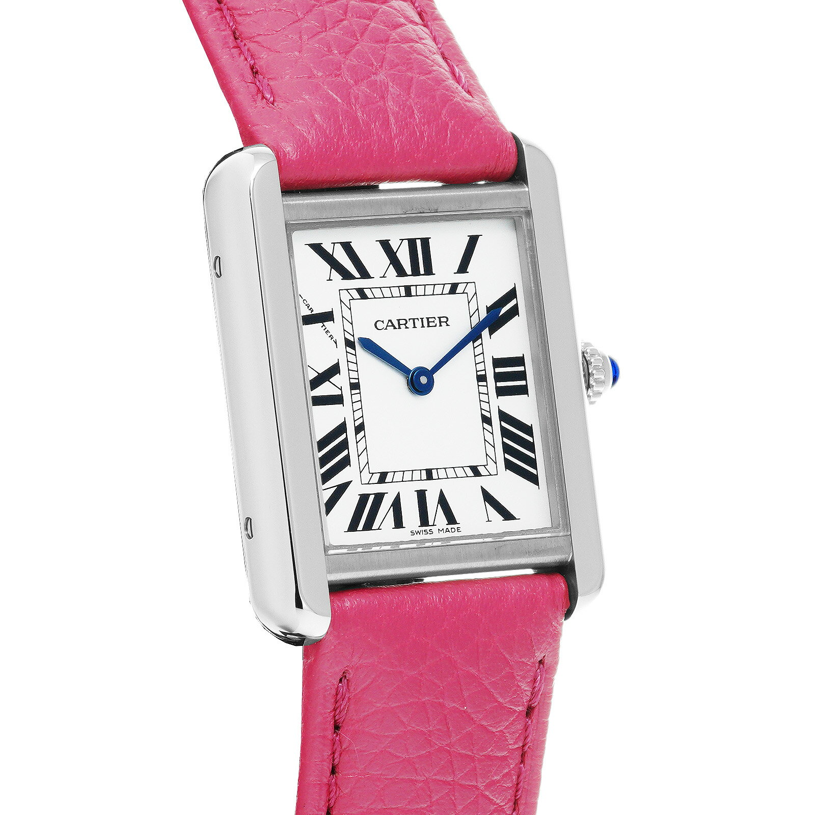 【WATCHNIAN誕生記念 全品P2倍 〜8/23】【中古】 カルティエ CARTIER タンク ソロ SM WSTA0030 シルバー レディース 腕時計