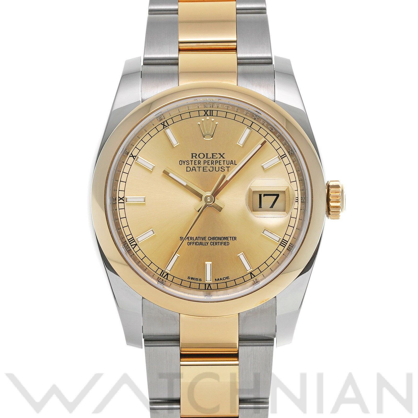 【中古】 ロレックス ROLEX デイトジャスト 36 116203 ランダムシリアル シャンパン  ...