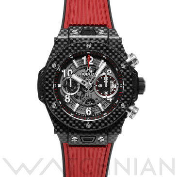 【WATCHNIAN誕生記念 全品P2倍 〜8/23】【中古】 ウブロ HUBLOT ビッグバン ウニコ カーボン 411.QX.1170.RX マットブラックスケルトン メンズ 腕時計