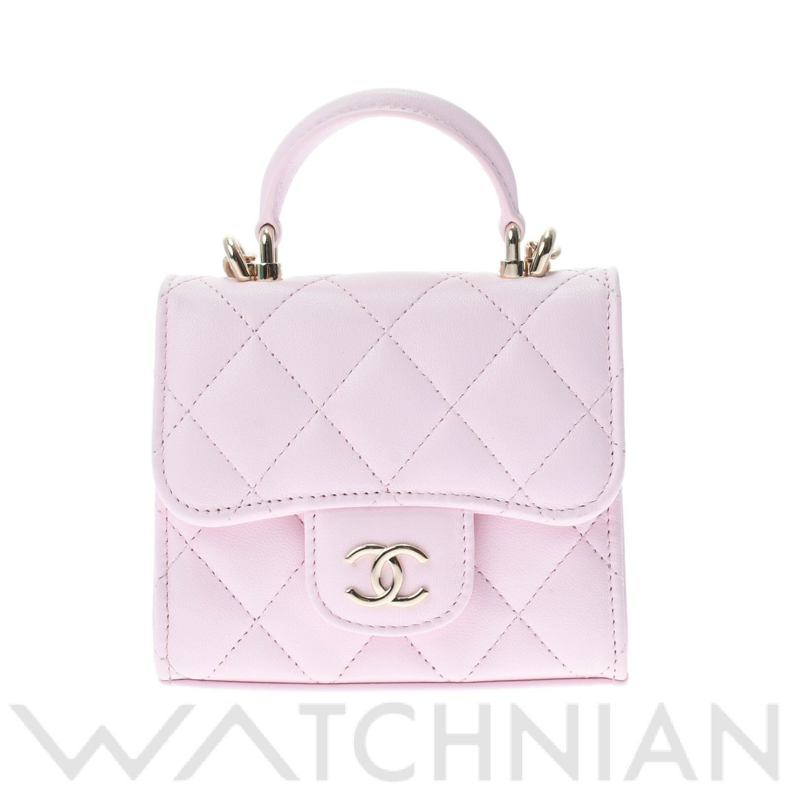 【未使用品】 シャネル CHANEL マトラッセ チェーンクラッチ ベビーピンク/ゴールド金具 AP2682 キャビアスキン レディース ショルダーバッグのサムネイル