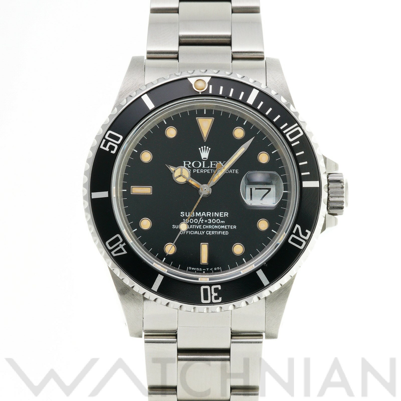 【中古】 ロレックス ROLEX サブマリーナ デイト 16800 91番台(1985年頃製造) ブラック メンズ 腕時計