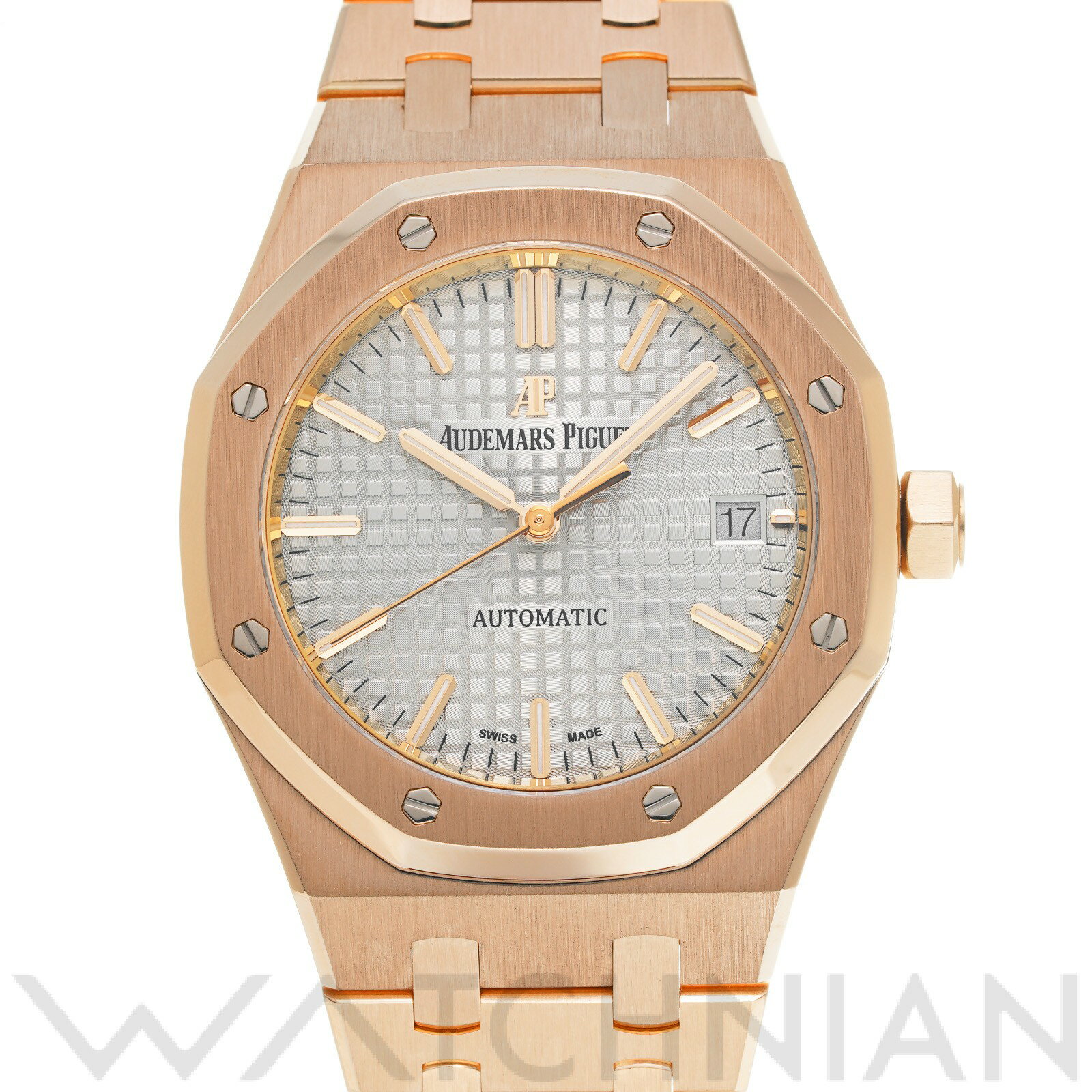 【中古】 オーデマ ピゲ AUDEMARS PIGUET ロイヤルオーク 15450OR.OO.1256OR.01 グレー ユニセックス 腕時計