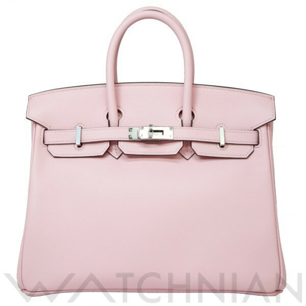 【未使用品】 エルメス HERMES バーキン25　スイフト　ローズサクラ(ピンク)　D刻　パラジウム(シルバー)金具　　2019年製　レア ローズサクラ/シルバー(パラジウム)金具 ヴォースイフト レディース ハンドバッグのサムネイル