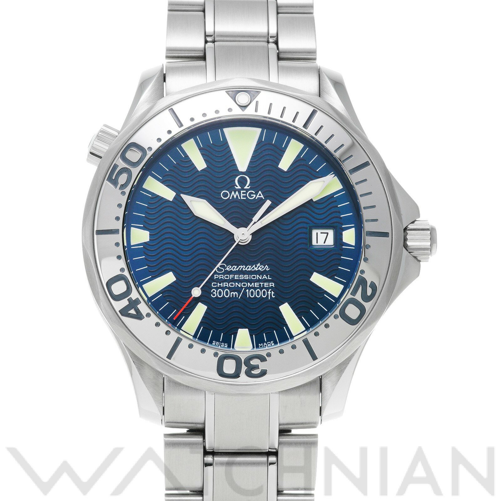 【中古】 オメガ OMEGA シーマスター プロフェッショナル 300 2255.80 ブルー メン ...