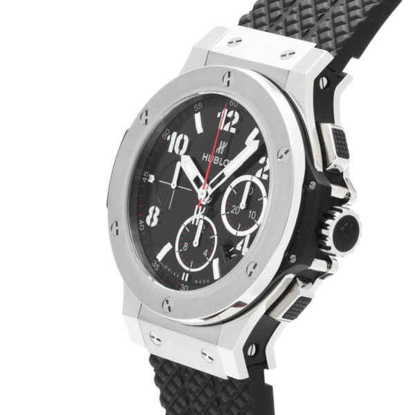 【WATCHNIAN誕生記念 全品P2倍 〜8/23】【中古】 ウブロ HUBLOT ビッグバン スチール 301.SX.130.RX マットブラック メンズ 腕時計