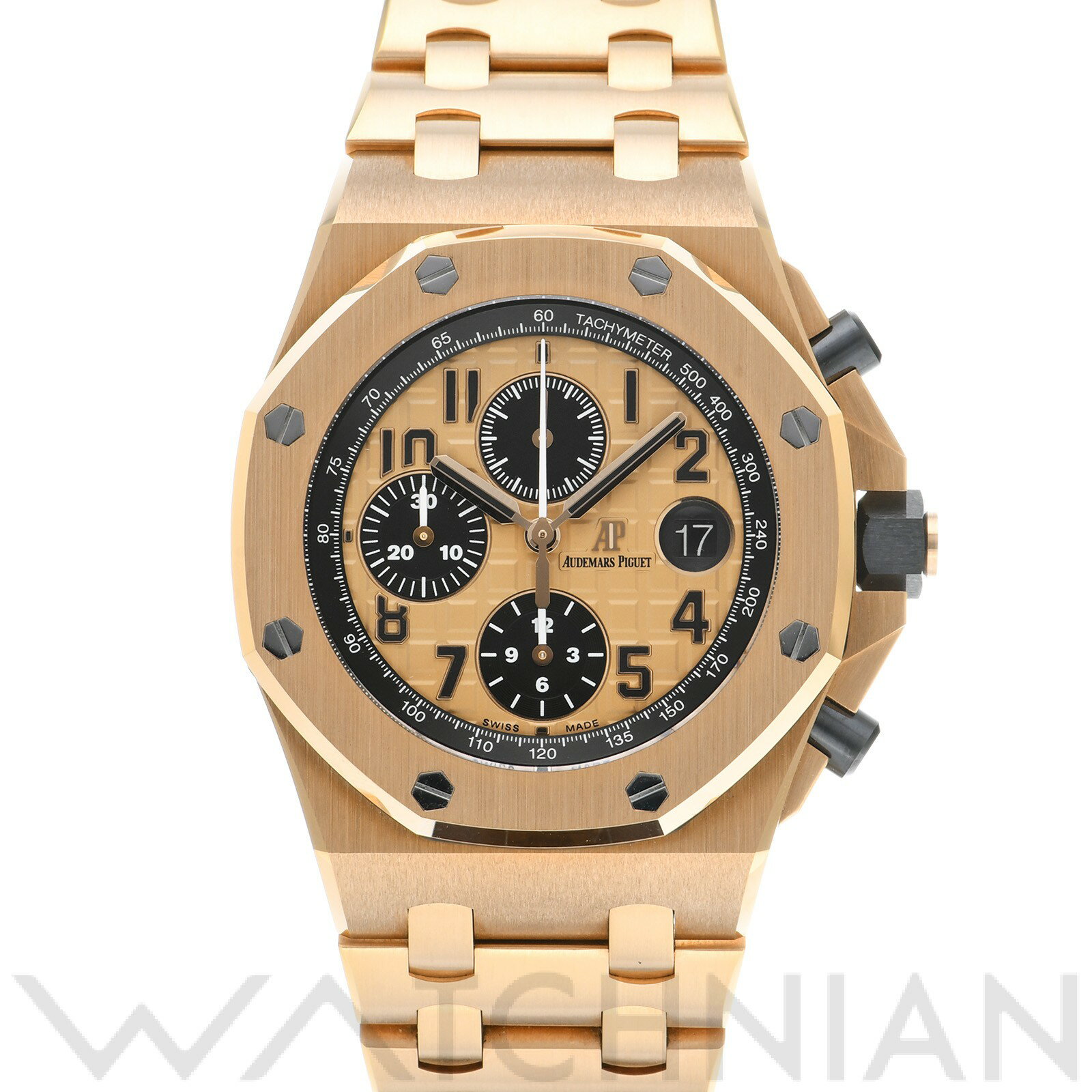 【最大50,000円OFFクーポン配布中 〜9/2 09:59】【中古】 オーデマ ピゲ AUDEMARS PIGUET ロイヤルオーク オフショア クロノグラフ 26470OR.OO.1000OR.01 ピンクゴールド/ブラック メンズ 腕時計