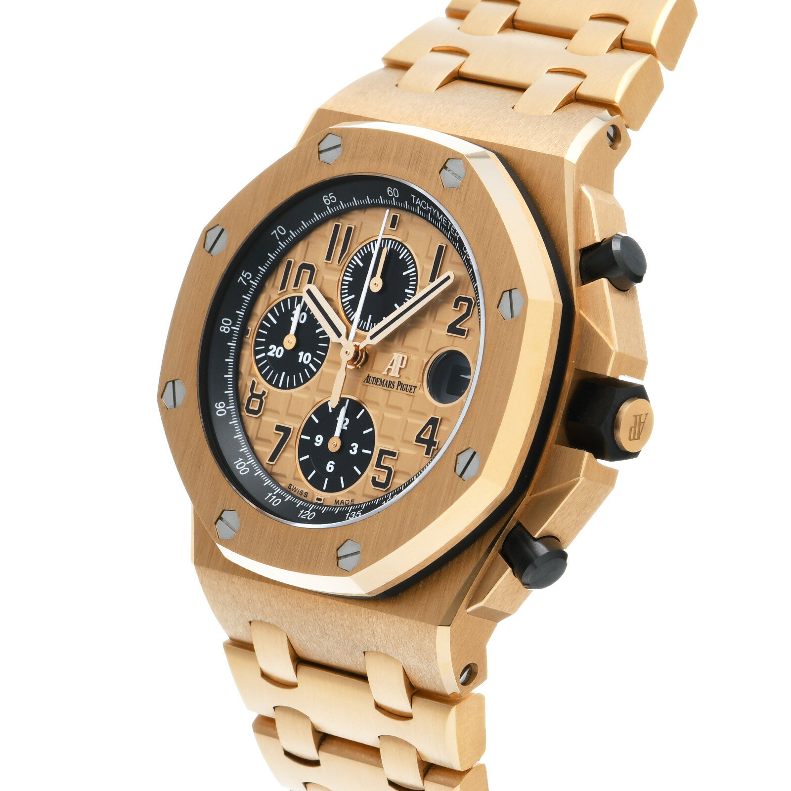 【最大50,000円OFFクーポン配布中 〜9/2 09:59】【中古】 オーデマ ピゲ AUDEMARS PIGUET ロイヤルオーク オフショア クロノグラフ 26470OR.OO.1000OR.01 ピンクゴールド/ブラック メンズ 腕時計