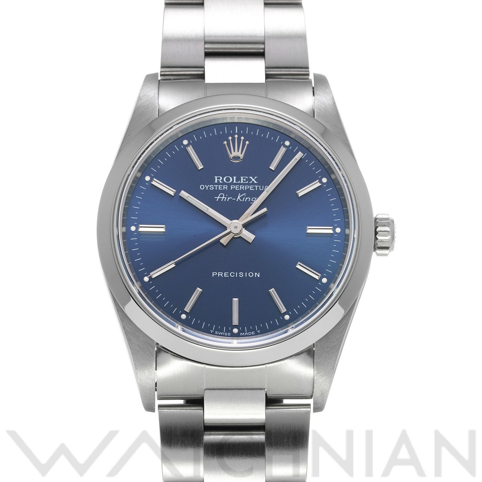 【中古】 ロレックス ROLEX エアキング 14000 Z番(1997年頃製造) ブルー メンズ 腕時計