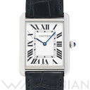 【中古】 カルティエ CARTIER タンクソロ LM W5200003 シルバー メンズ 腕時計