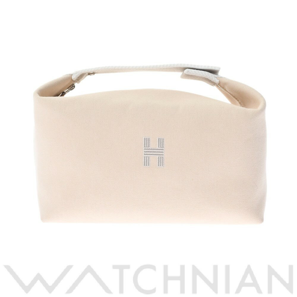 【未使用品】 エルメス HERMES ブリッドアブラックGM ベージュ/パラジウム金具 キャンバス レディース ハンドバッグのサムネイル