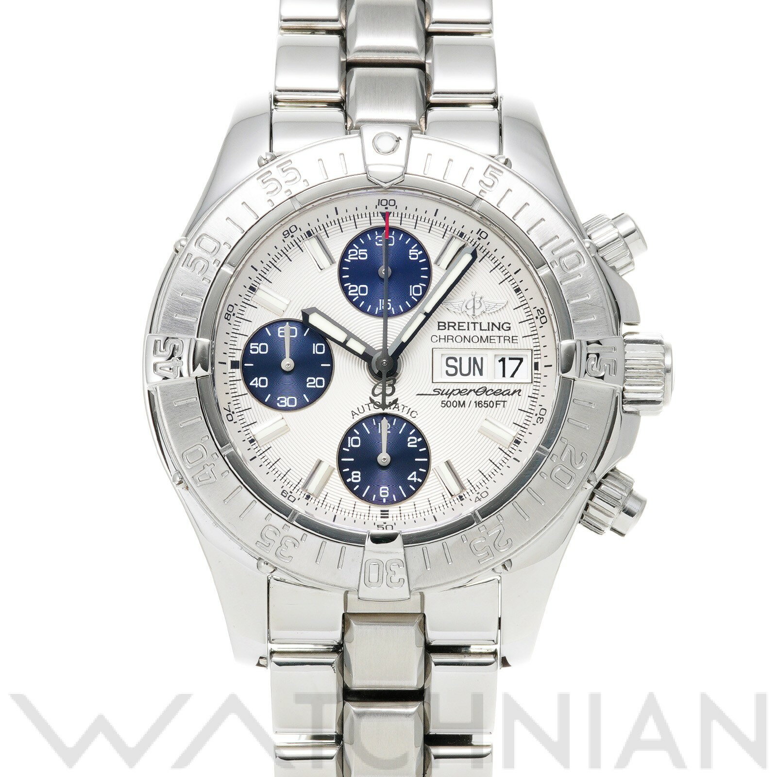 【中古】 ブライトリング BREITLING クロノ スーパーオーシャン A111G49PFA シル ...