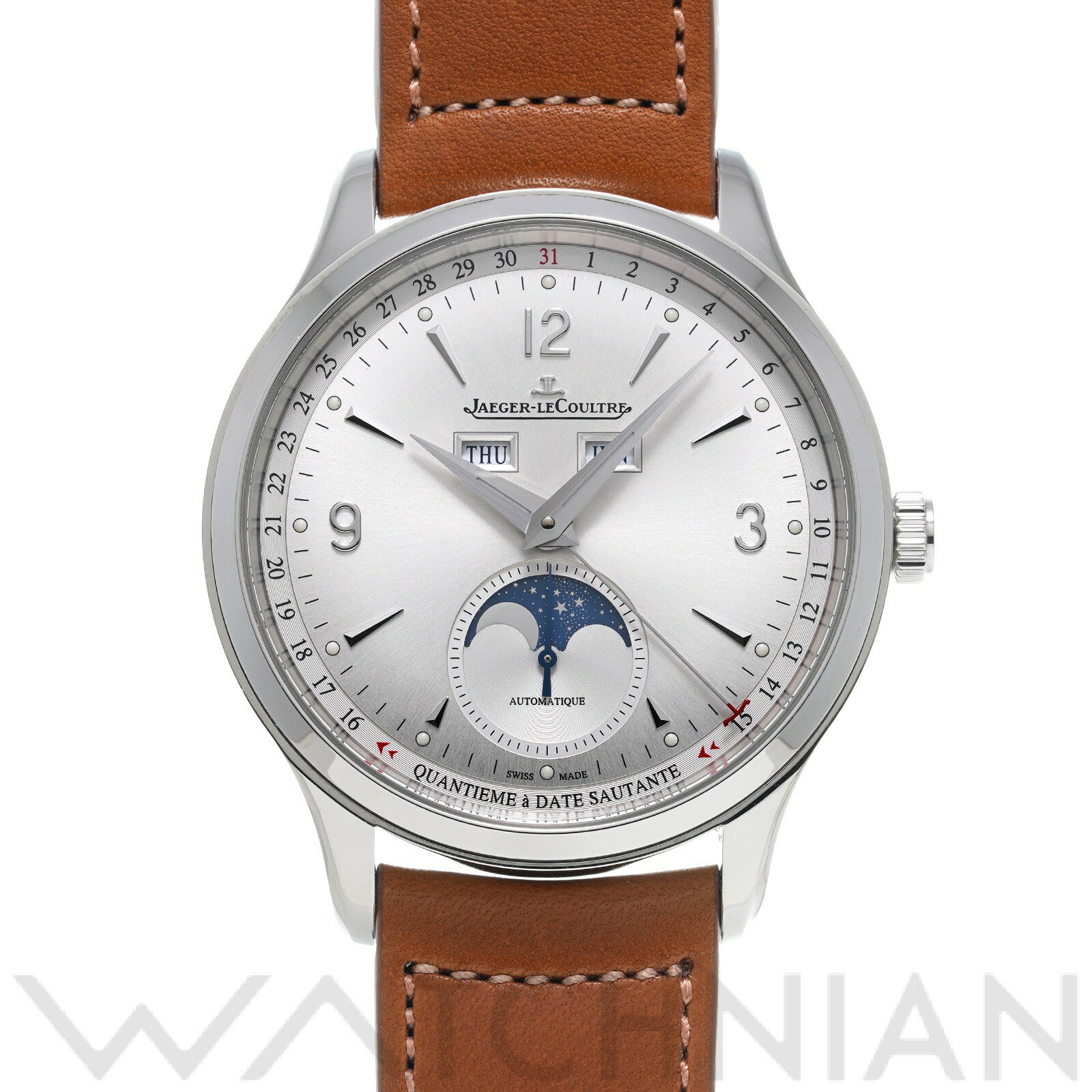 【中古】 ジャガー ルクルト JAEGER-LECOULTRE マスター コントロール カレンダー Q4148420 シルバーグレー メンズ 腕時計のサムネイル
